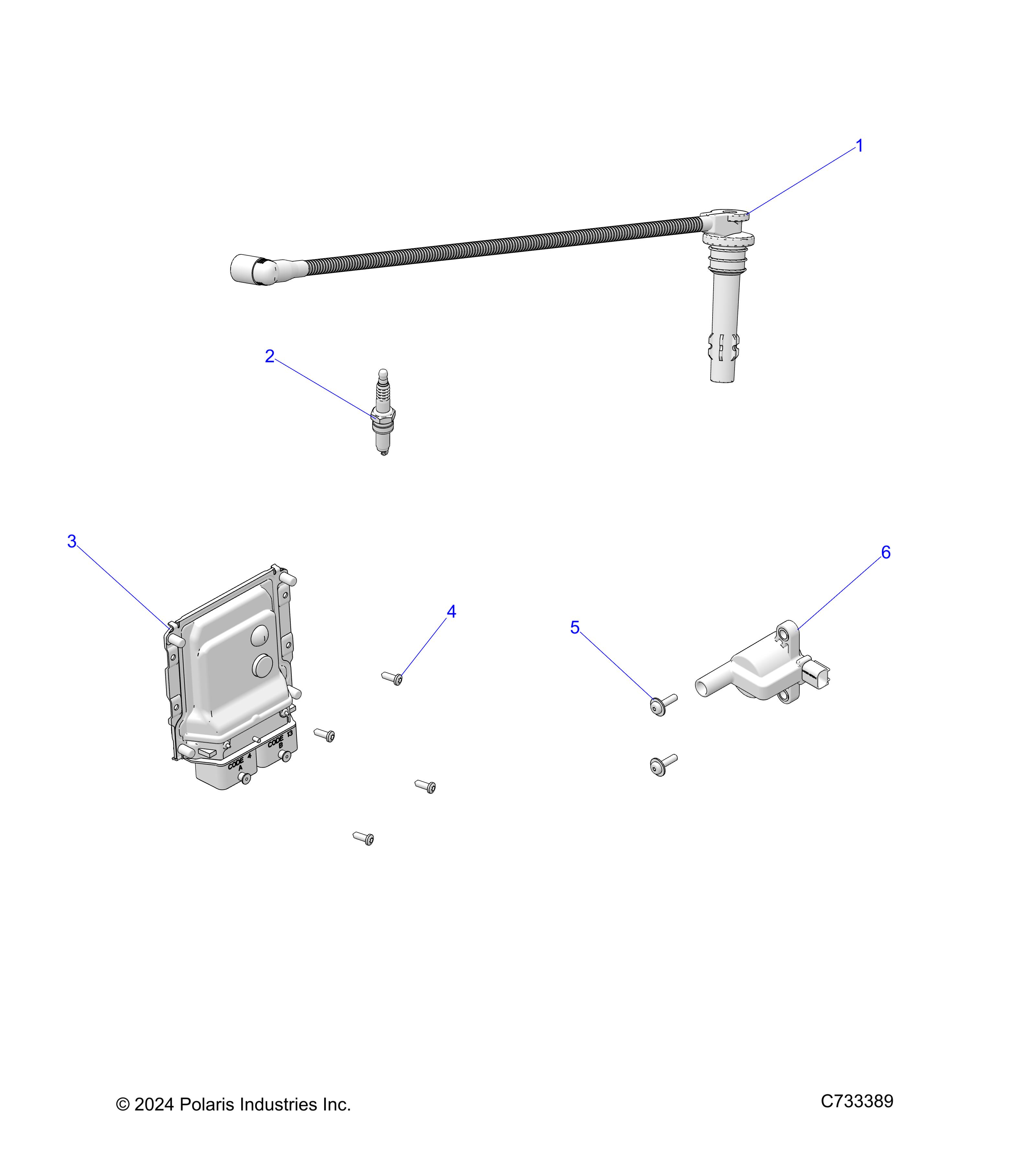 ELECTRICAL, IGNITION - R25M4U57Z5/B5/Z6/B6 (C733389)