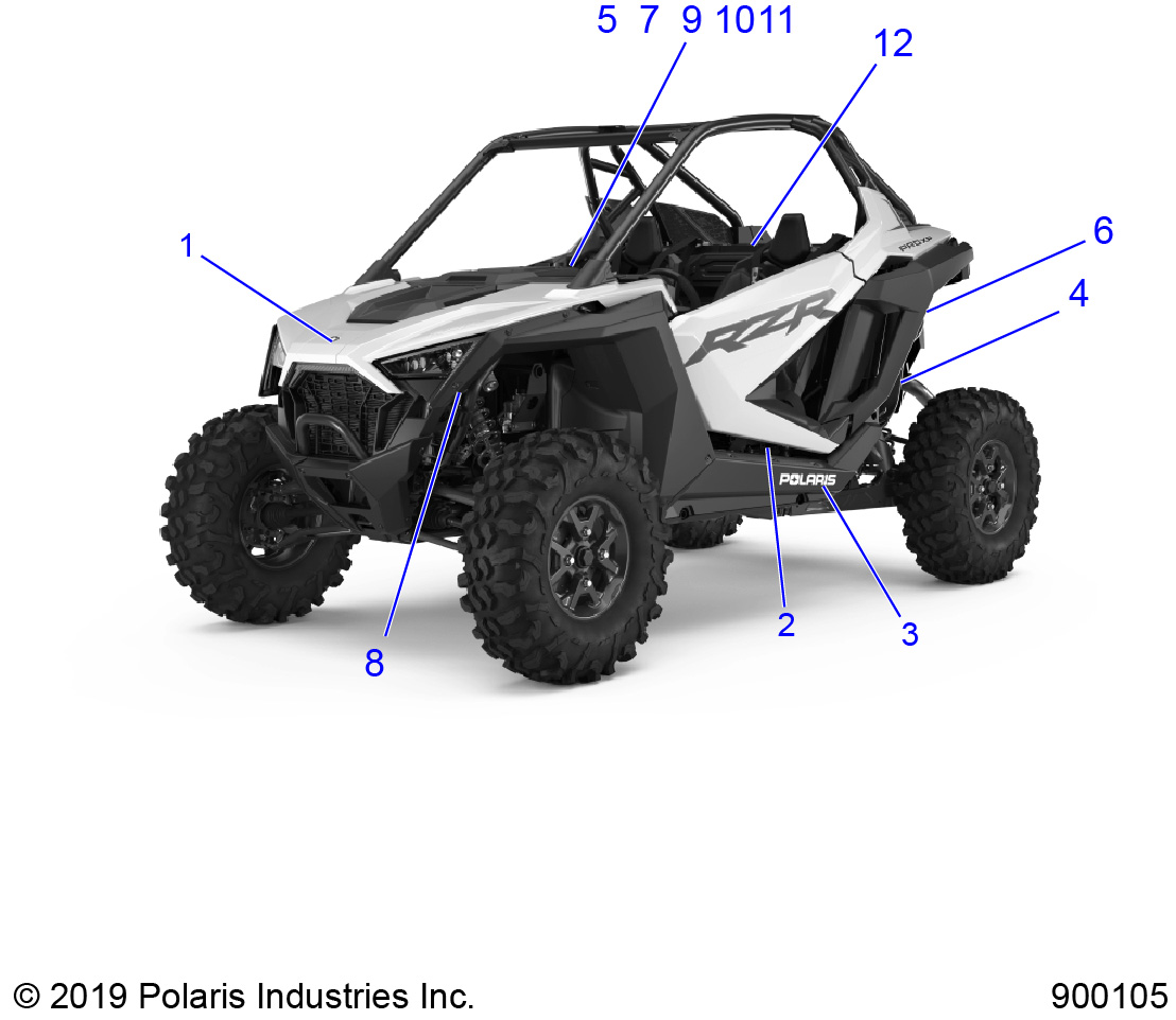 BODY, DECALS, STANDARD - Z20RAB92LR/D92LC/E92LT (900105)