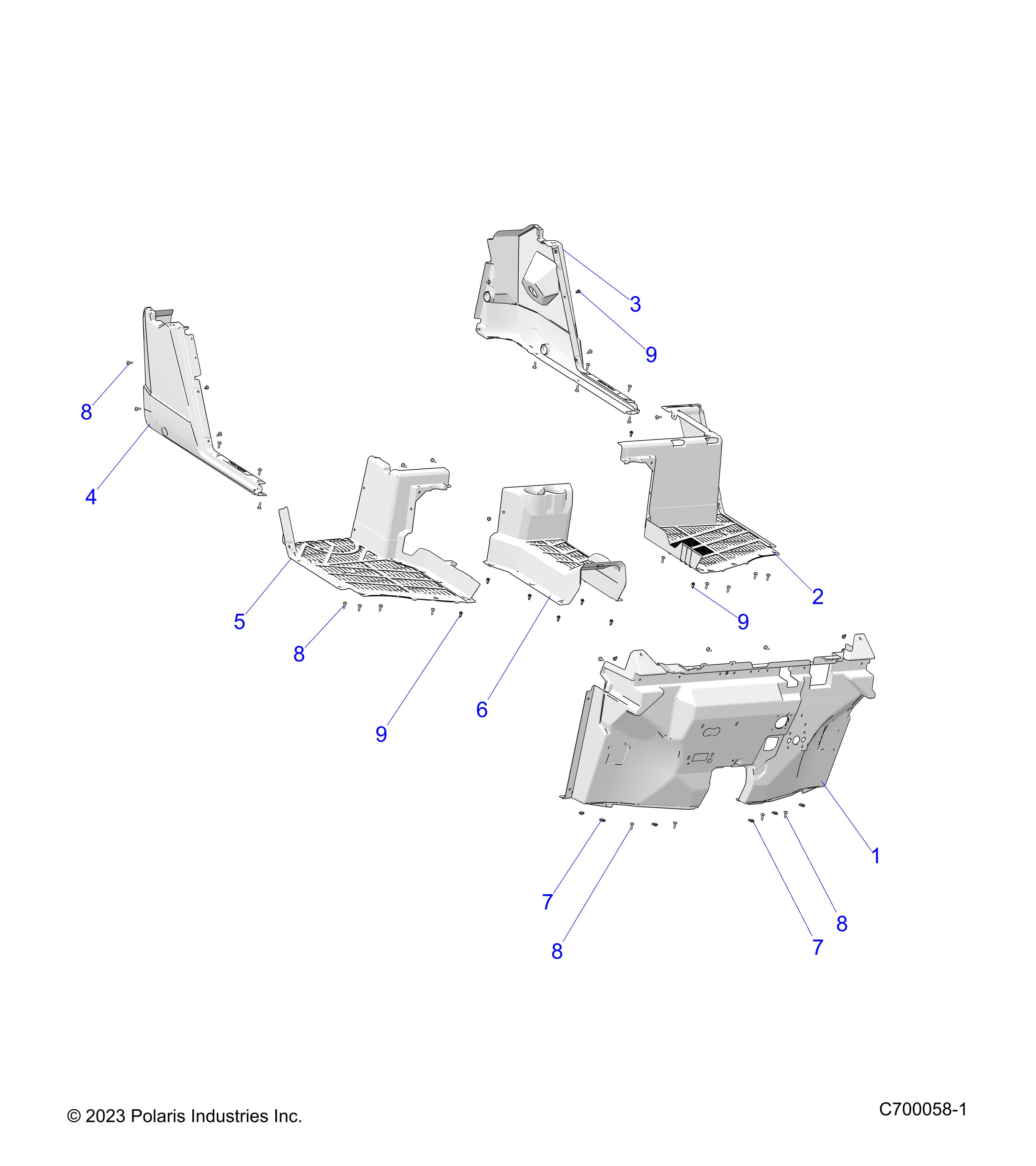 BODY, FLOOR AND ROCKER - R25RRE99FP (C700058-1)