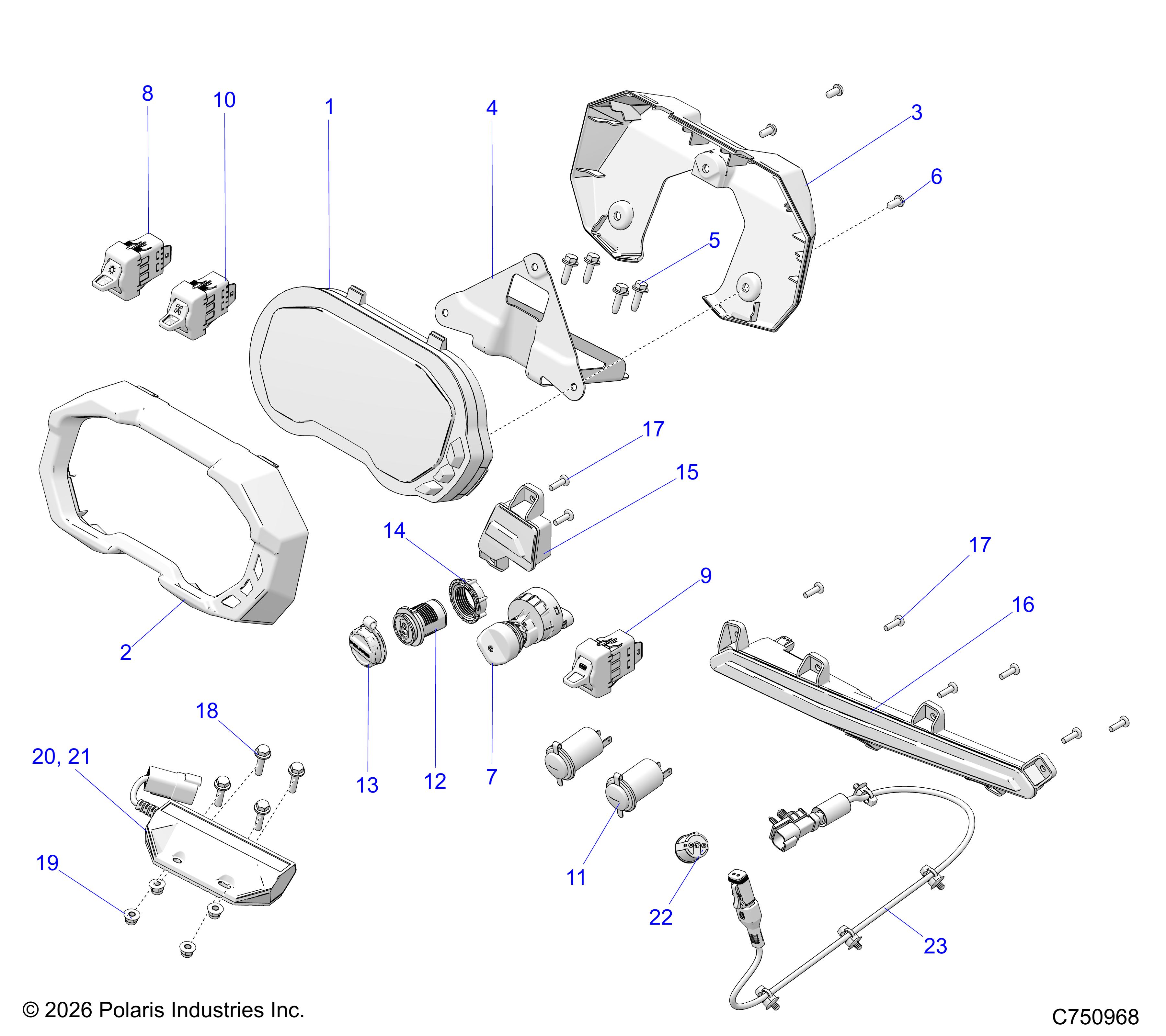 ELECTRICAL, DASH INSTRUMENTS, CONTROLS, & LIGHTING -  Z26RPP2KBL (C750968)