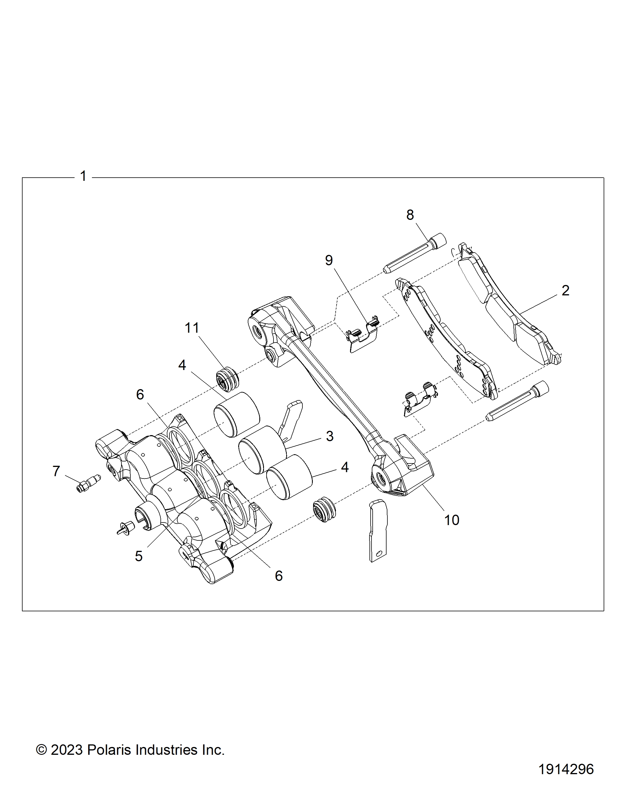 BRAKES, CALIPER, FRONT - Z24G4D92AN/BN/AZ/BZ (1914296)