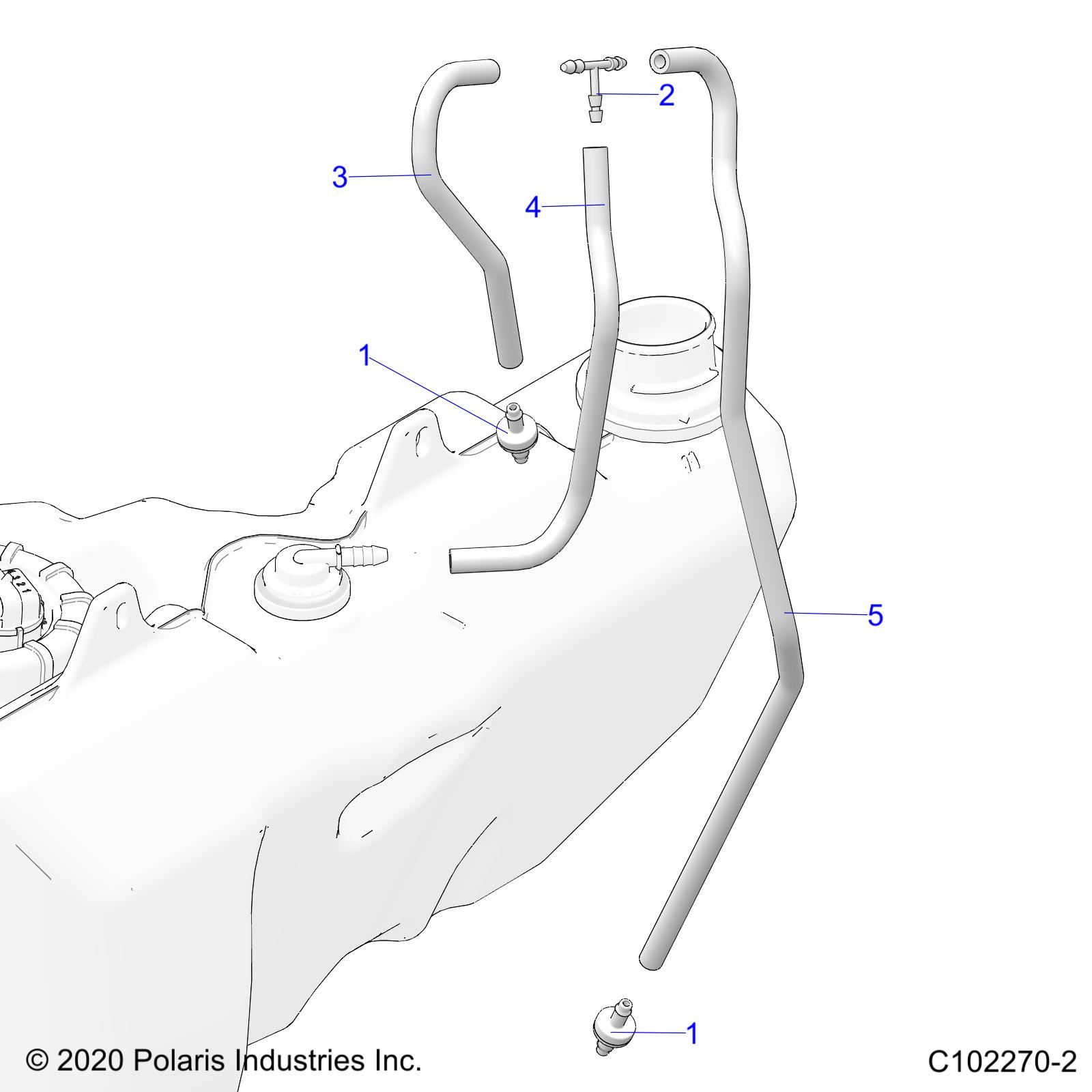 FUEL SYSTEM, FUEL TANK VENTING - A22SVE95KK (C102270-2)