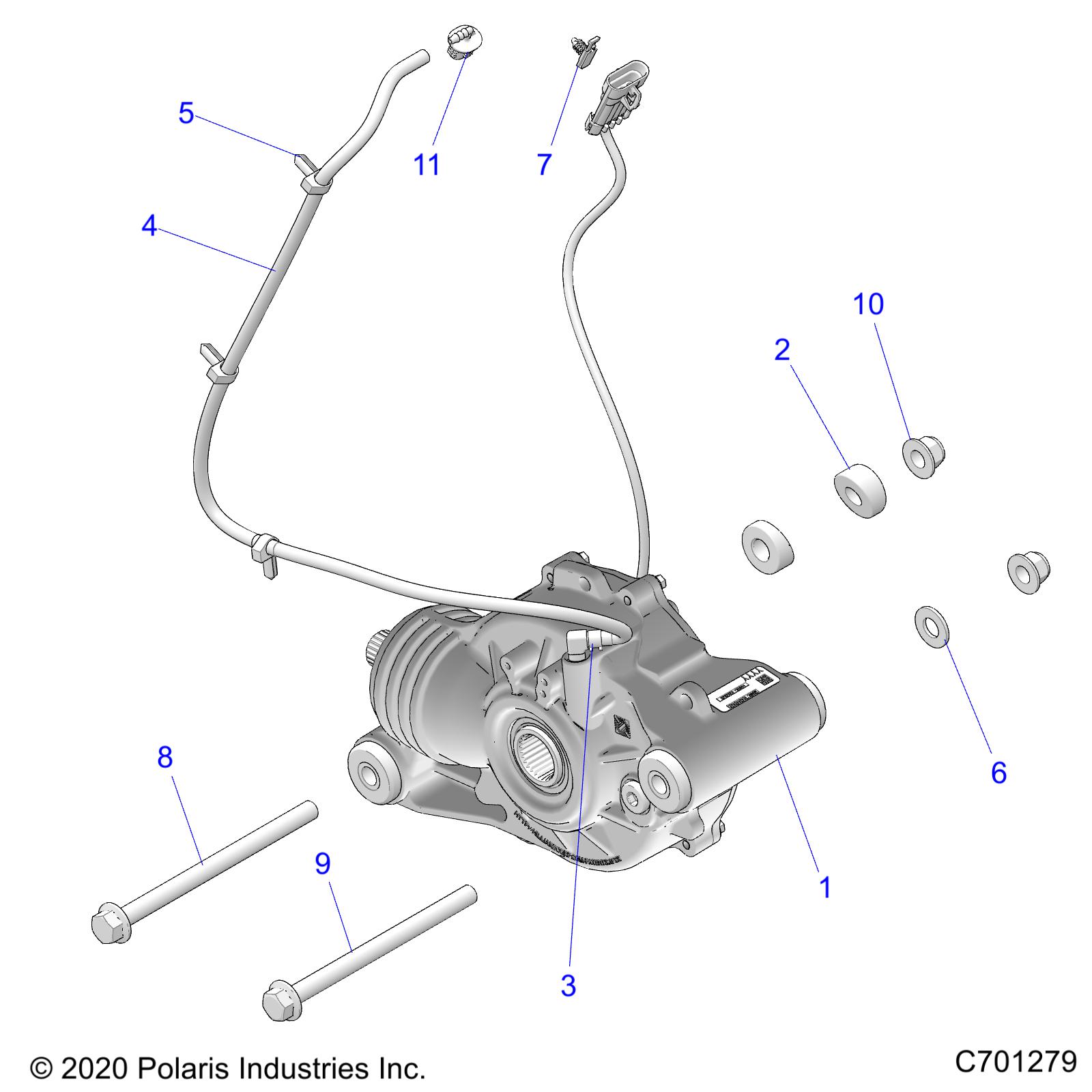 DRIVE TRAIN, FRONT GEARCASE MOUNTING - R21RSF99AK (C701253)