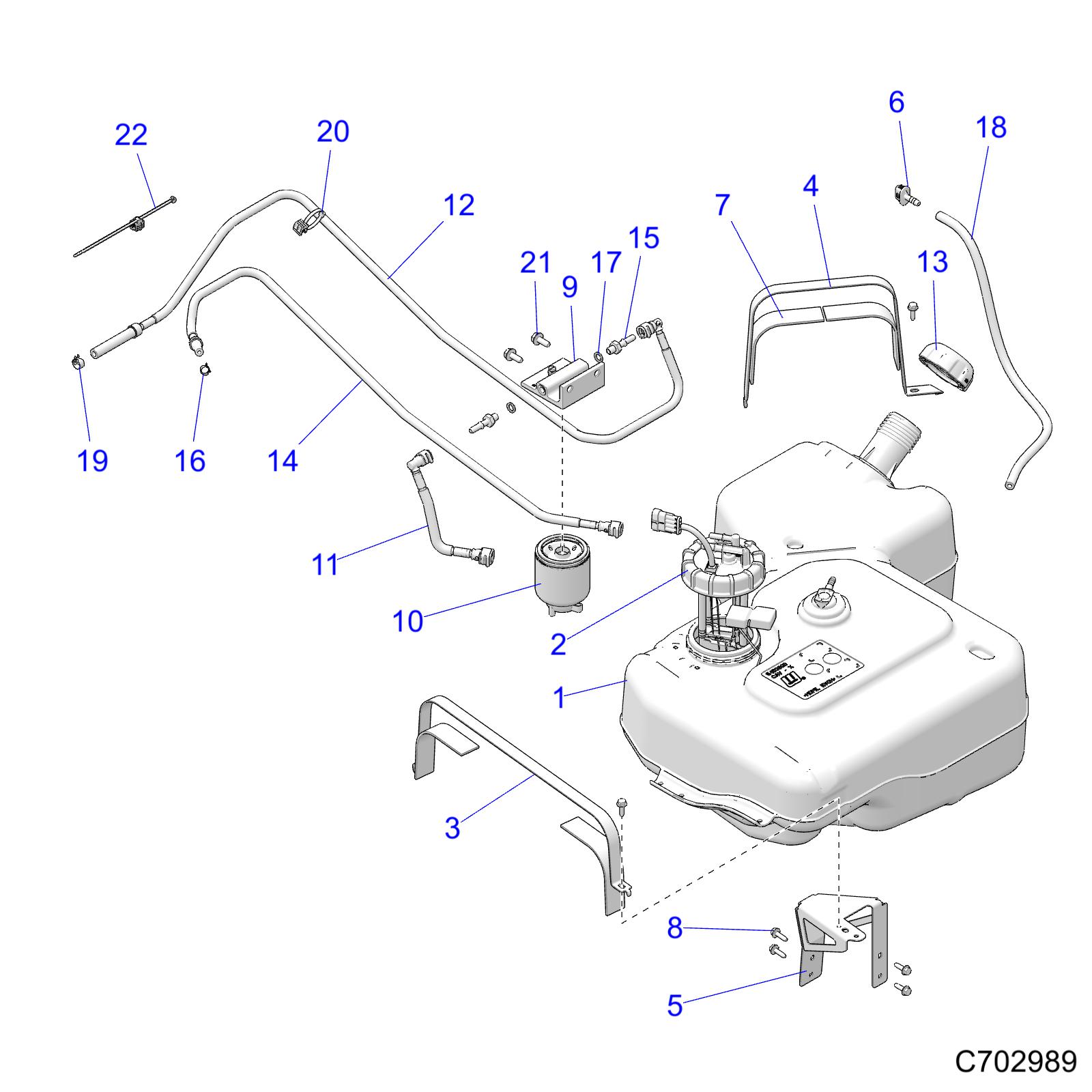 FUEL TANK - D24P2AD4B4/ED4B4/FD4B4/GD4B4/UD4B4/VD4B4/WD4B4/YD4B4 (C702989)