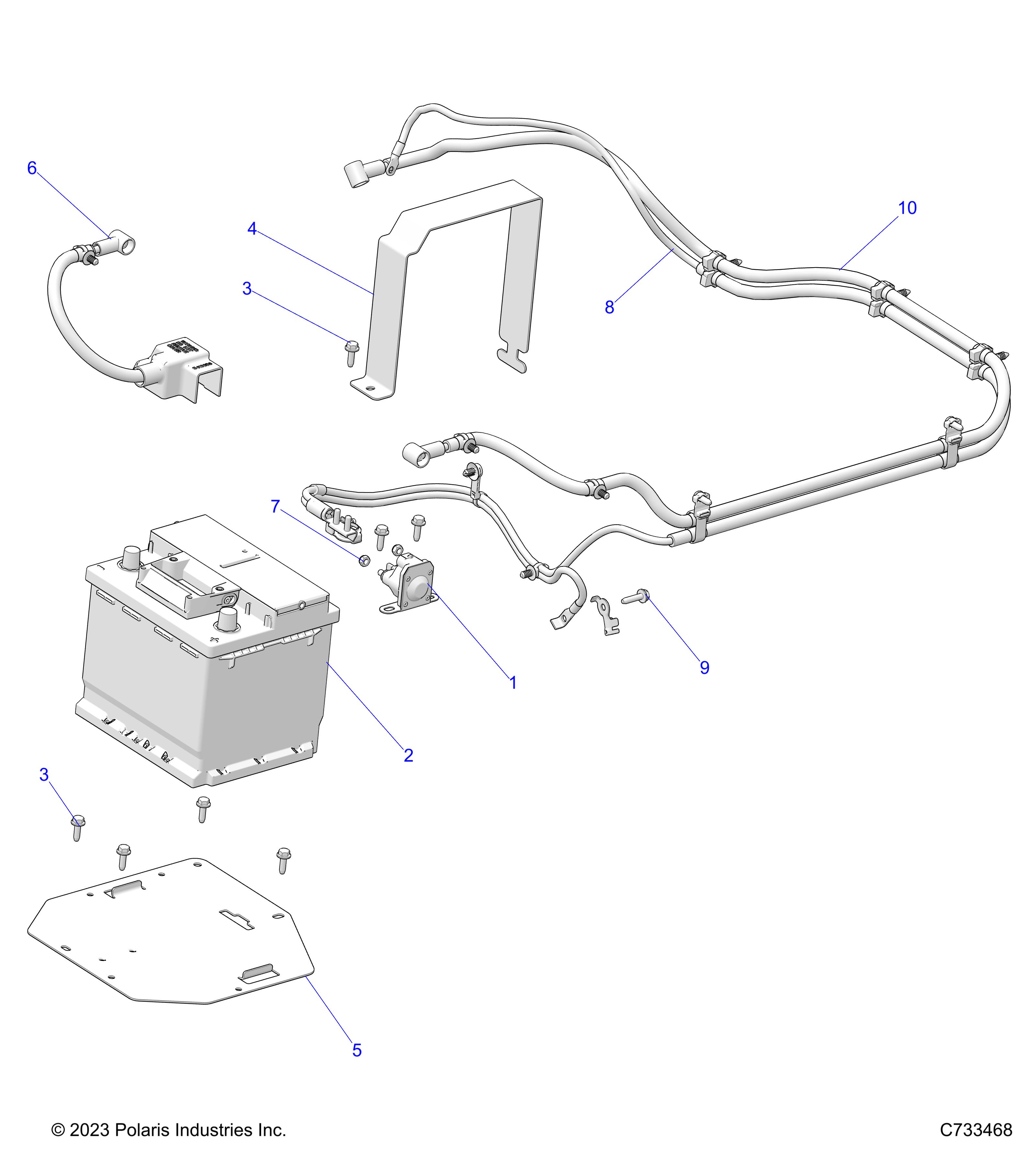 ELECTRICAL, BATTERY - R25MAA57L1 (C733395)