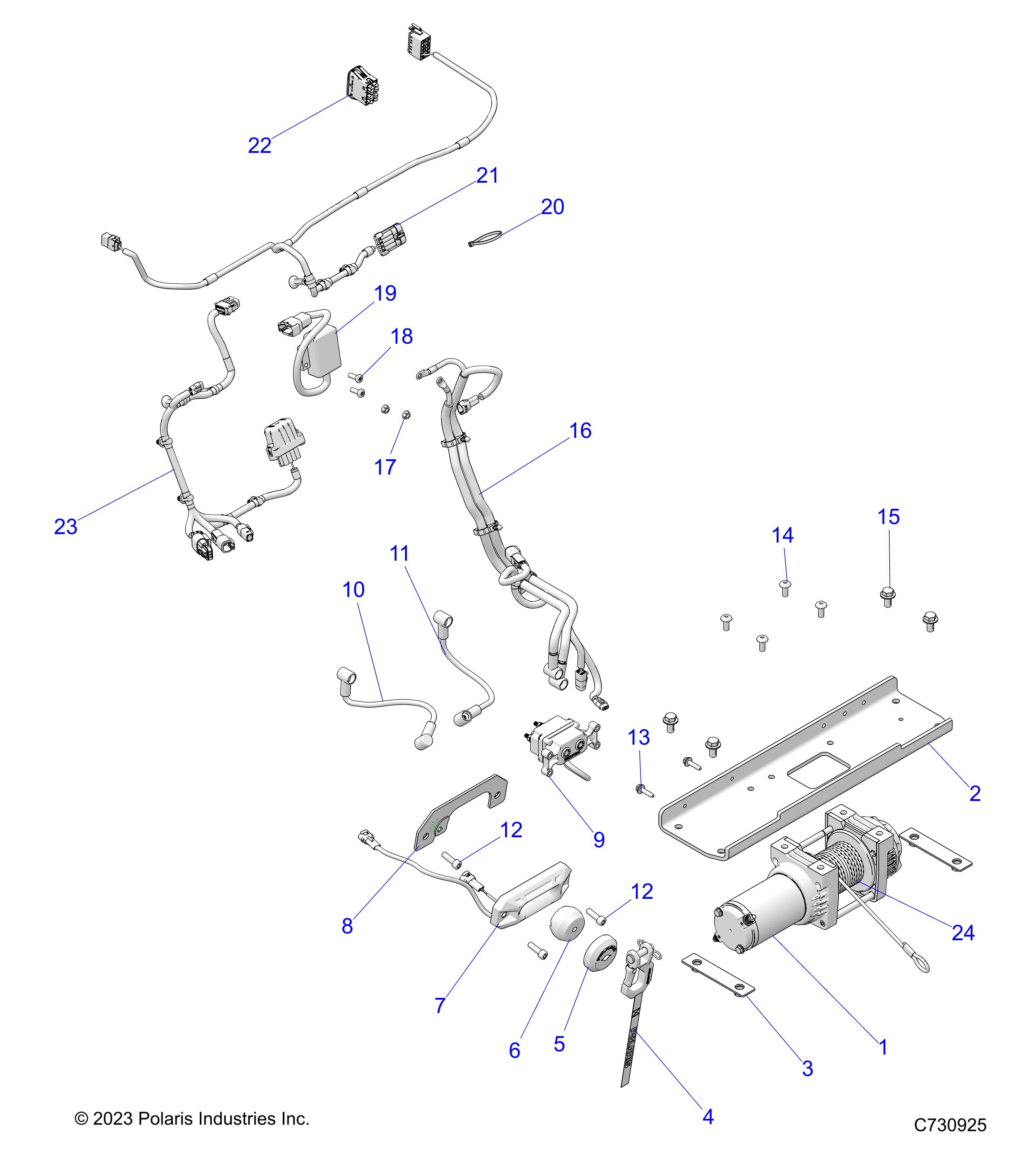 BODY, WINCH - R25MAU57Z5/B5/Z6/B6 (C730925)