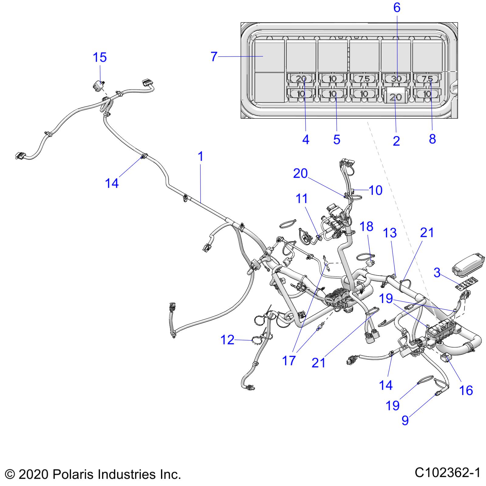 ELECTRICAL, HARNESS - A21SXE95AG/CAG (C102361-1)