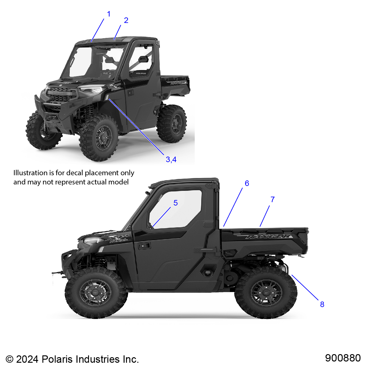 BODY, DECAL, GENERAL - R25RRU99A9/AL/AP/AS/B9/BL/BP/BS (900880)