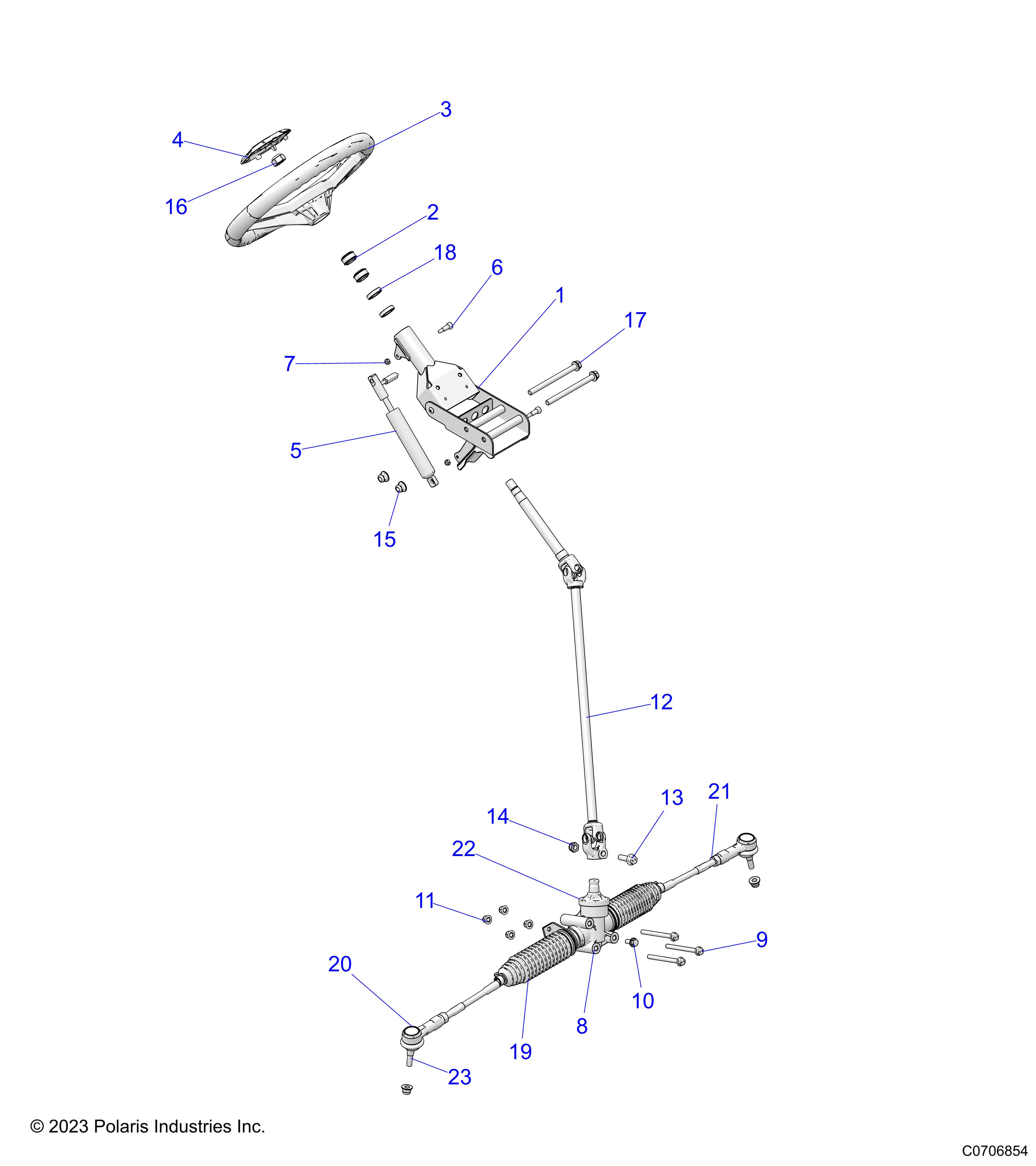 STEERING, STEERING ASM. - D25M2A57B4/G57B4/U57B4/W57B4 (C0706854)