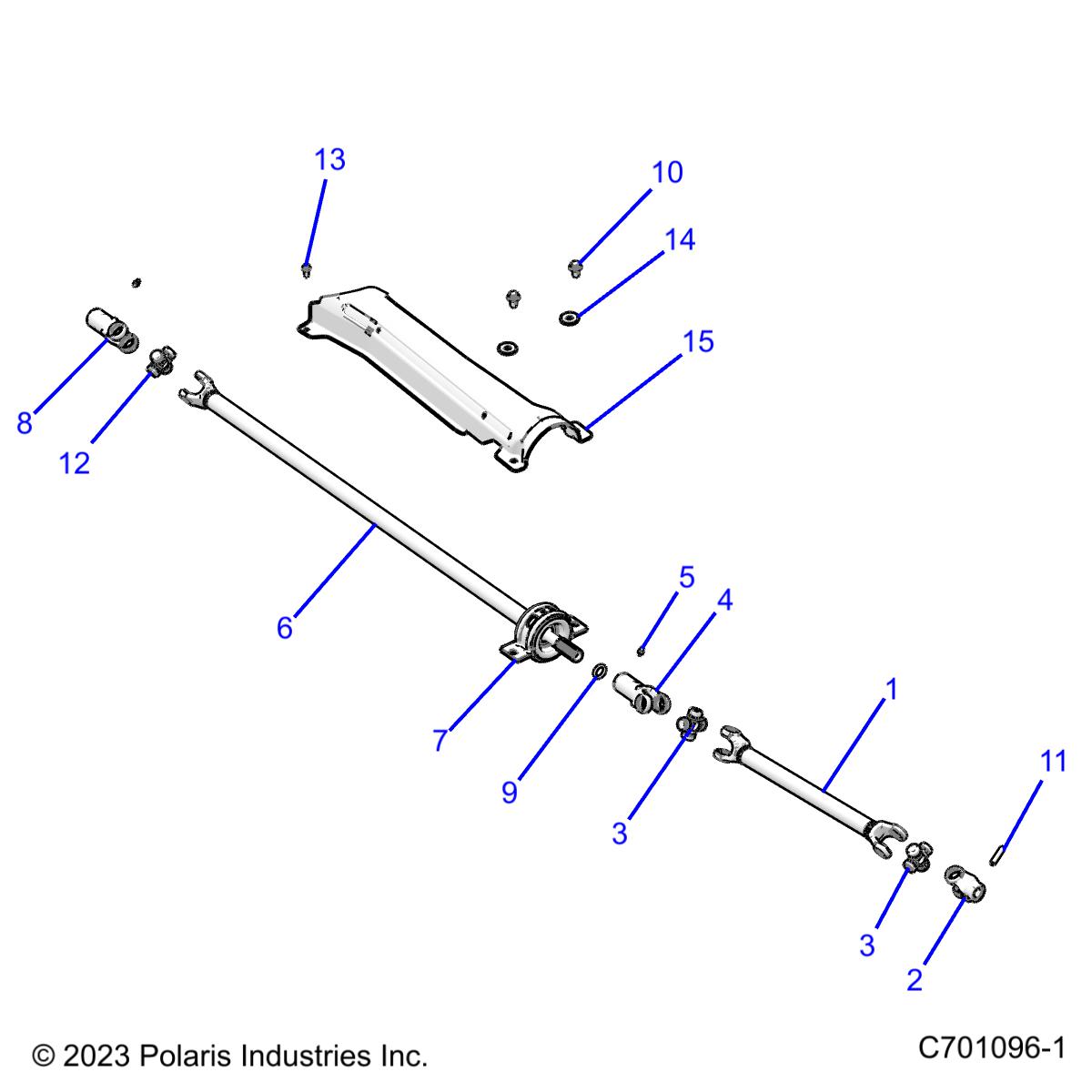 DRIVE TRAIN, FRONT PROP SHAFT - Z21NAE99AC/AK/BC/BK/K99AG/AP/BG/BP (C701096)