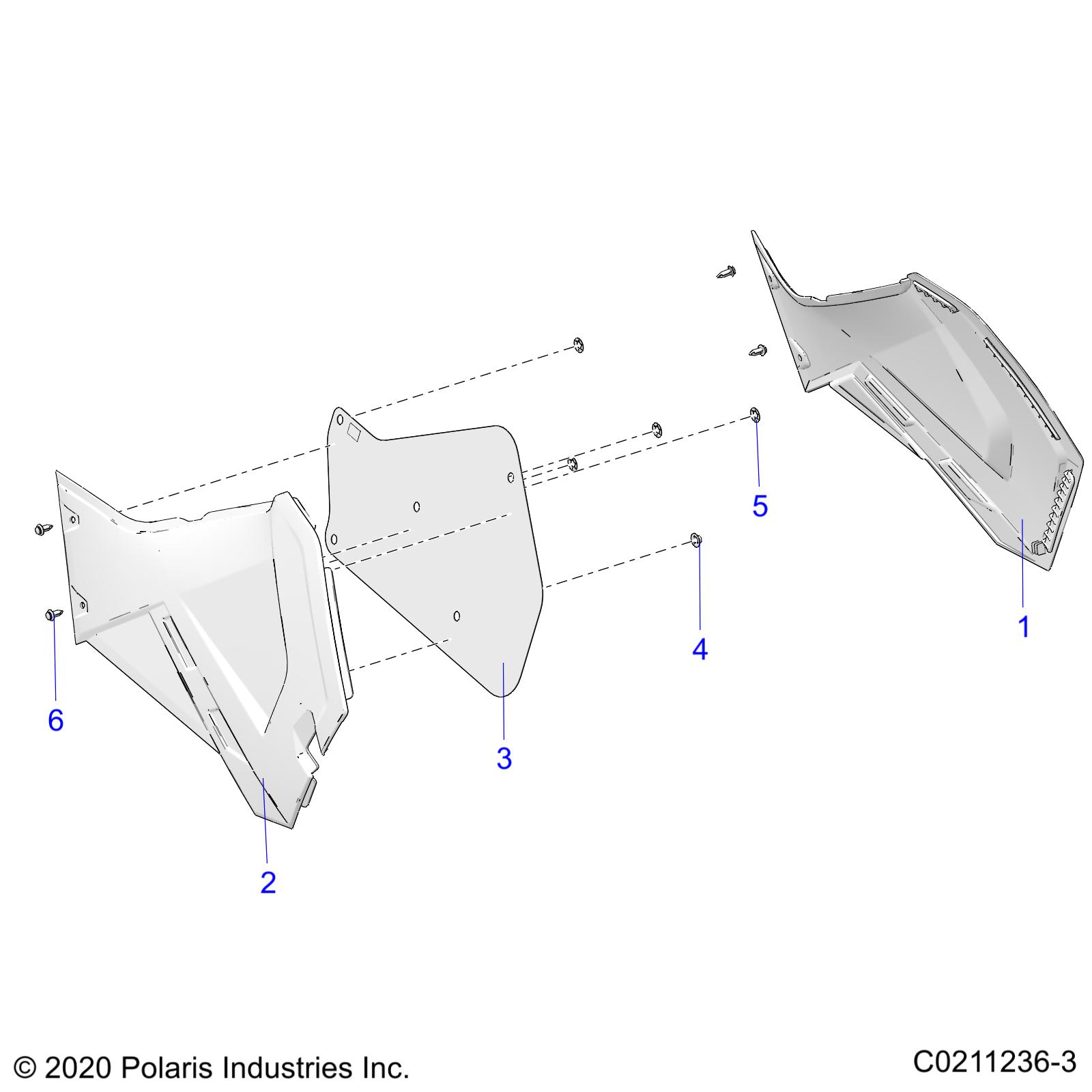 BODY, SIDE PANELS - A25SEE57P2/P4 (C0211236-3)