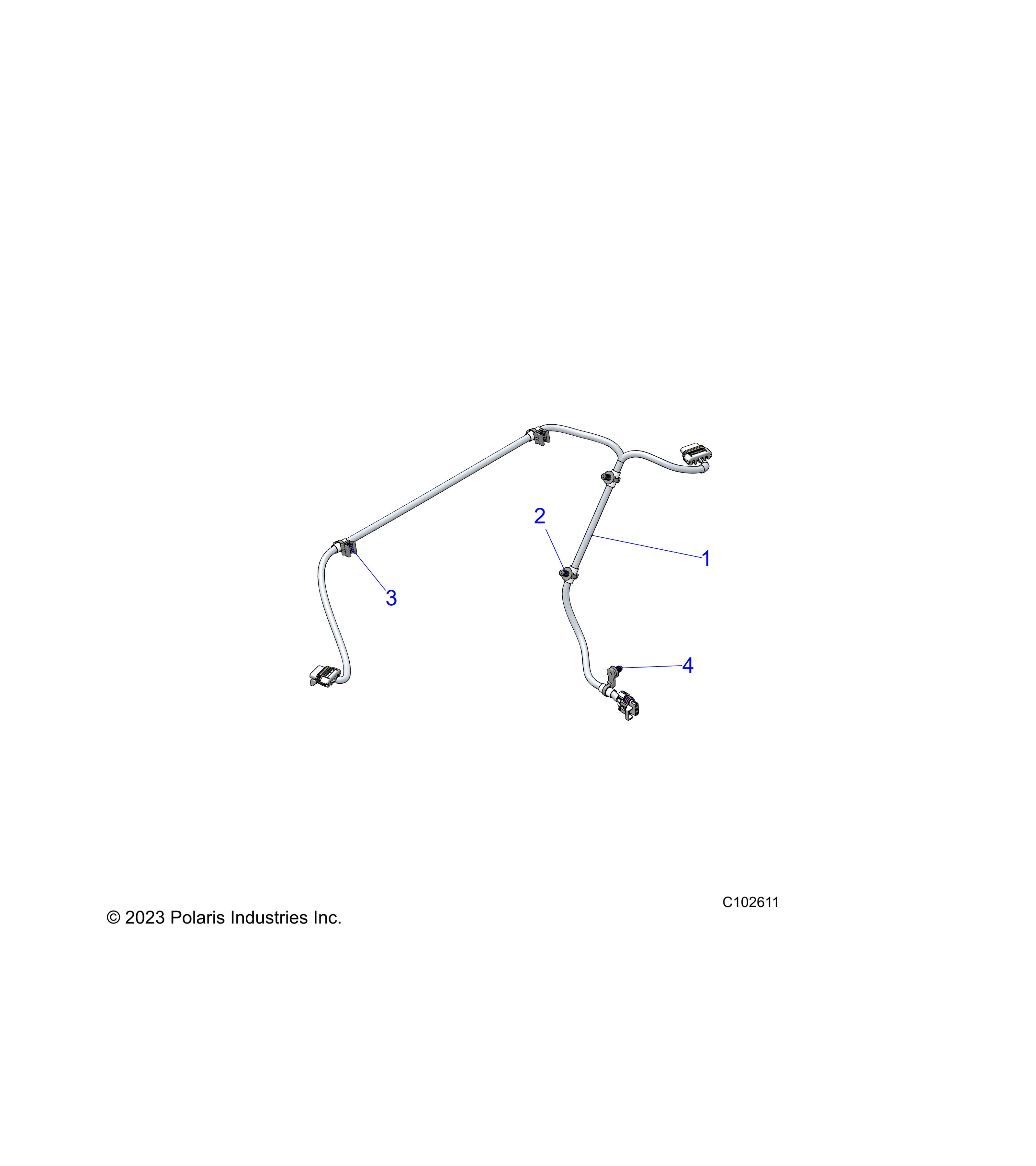 ELECTRICAL, TAILLIGHT HARNESS - A25SDA57A7/E57A4 (C102611)