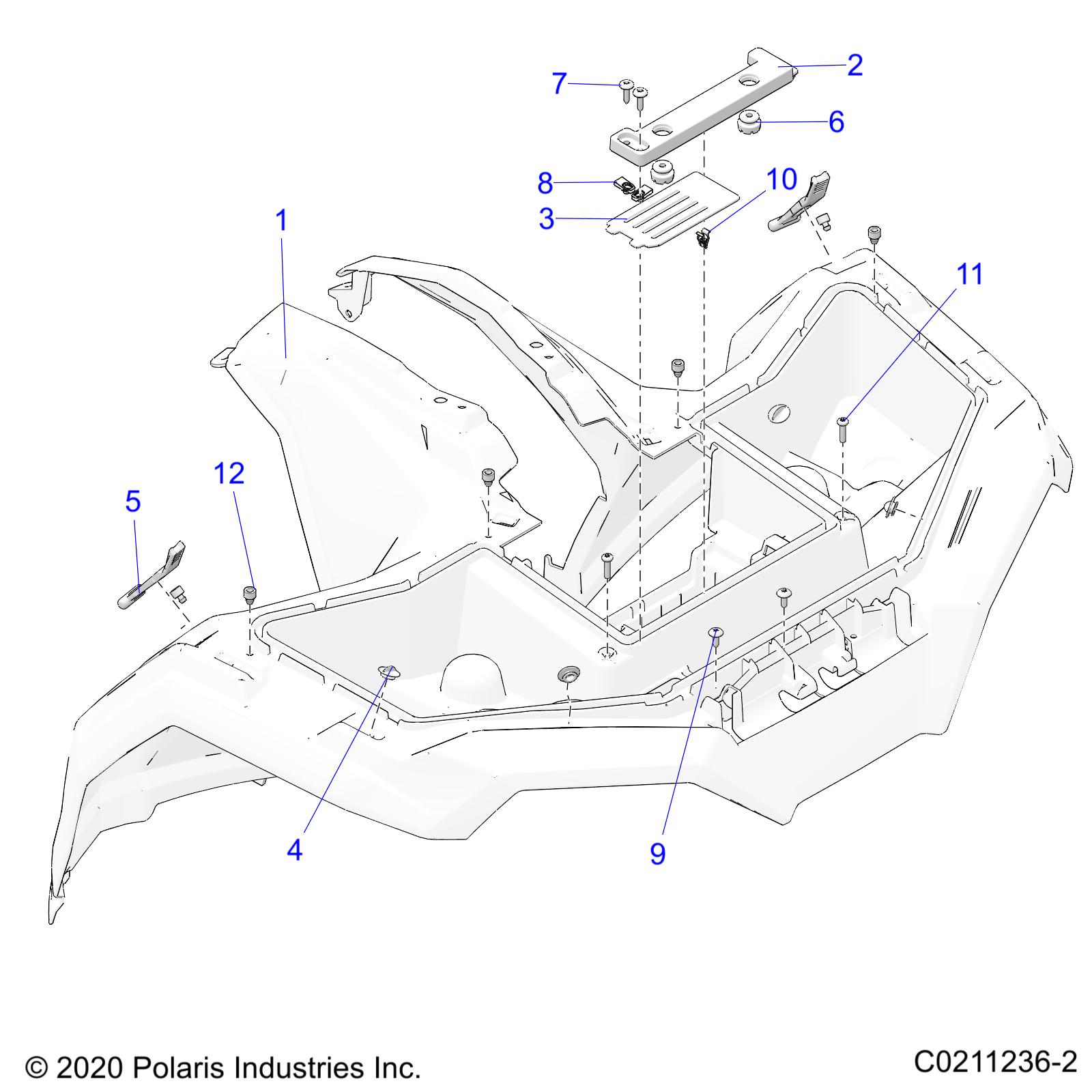 BODY, FRONT CAB - A21SEA50A1/A5/CA1/CA5 (C0211236-2)