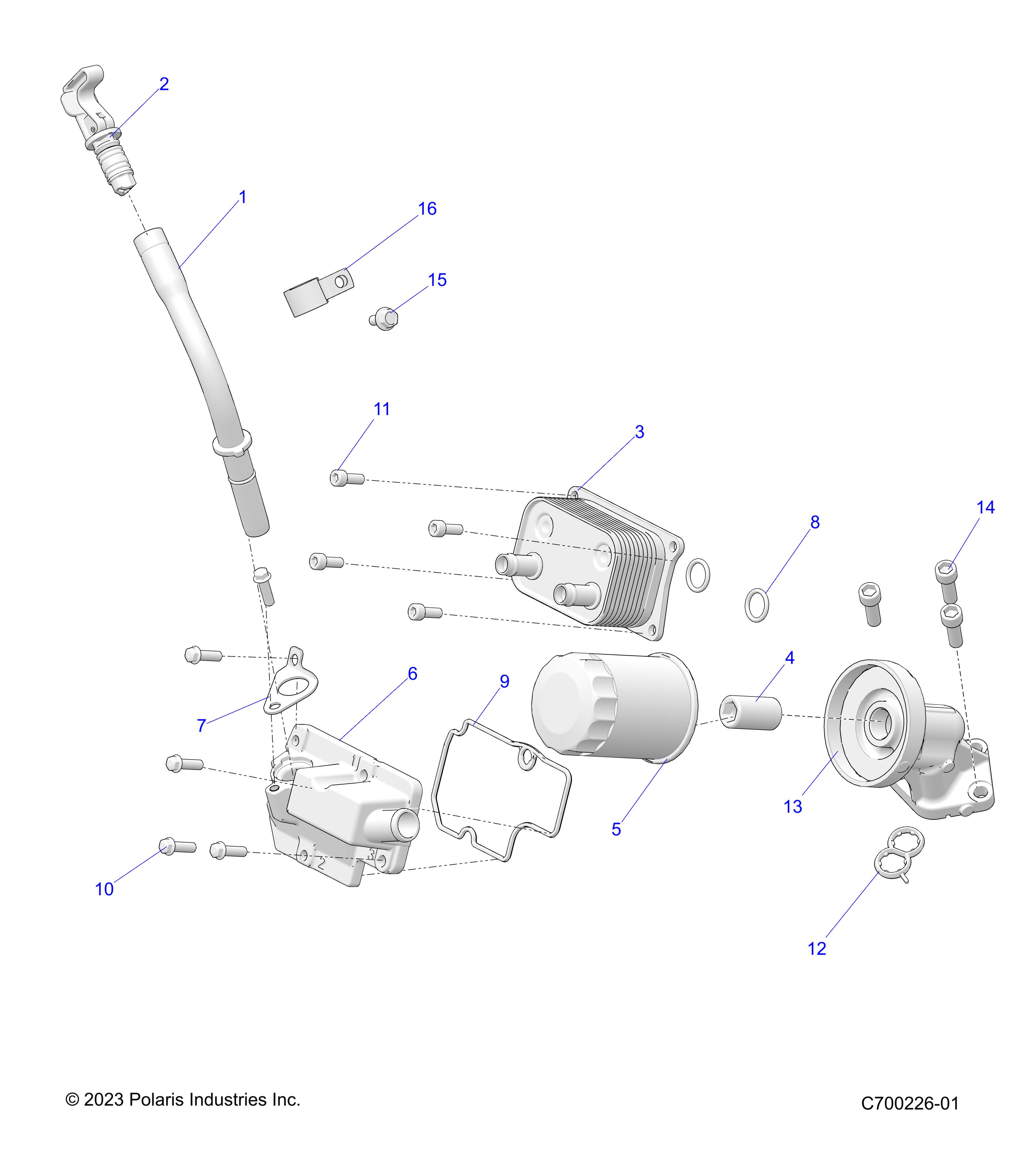 ENGINE, DIPSTICK AND OIL FILTER - R24RRE99DK (C700226-1)