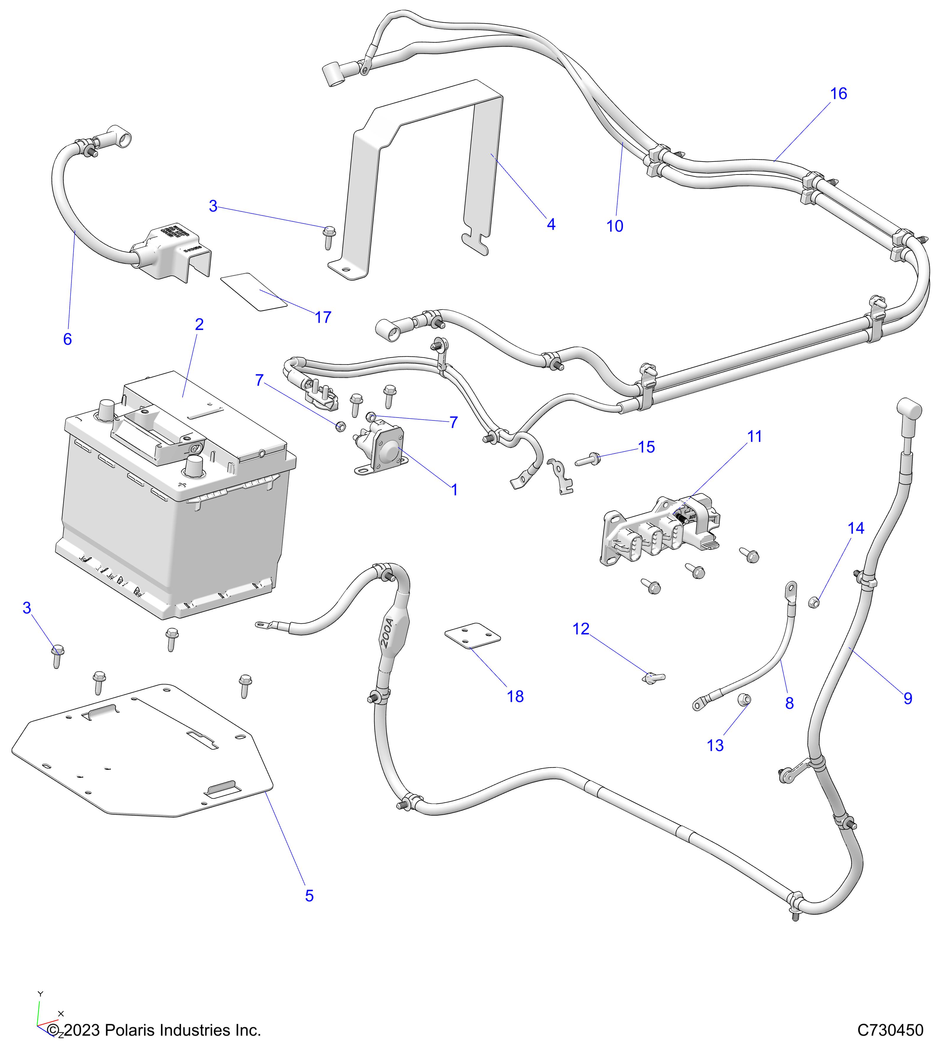 ELECTRICAL, BATTERY - R25M4E57B5/B6 (C730450)