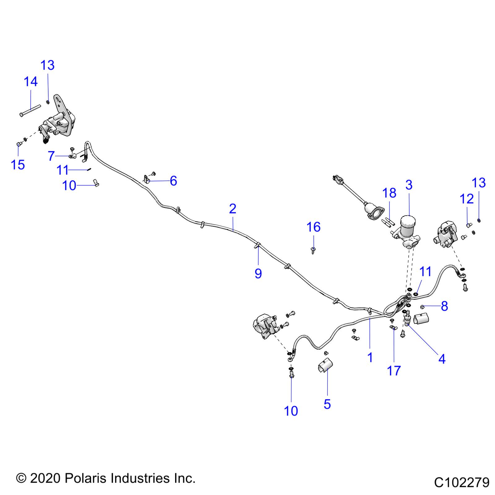 BRAKES, BRAKE LINES AND MASTER CYLINDER - A21HAB15N2 (C102279)