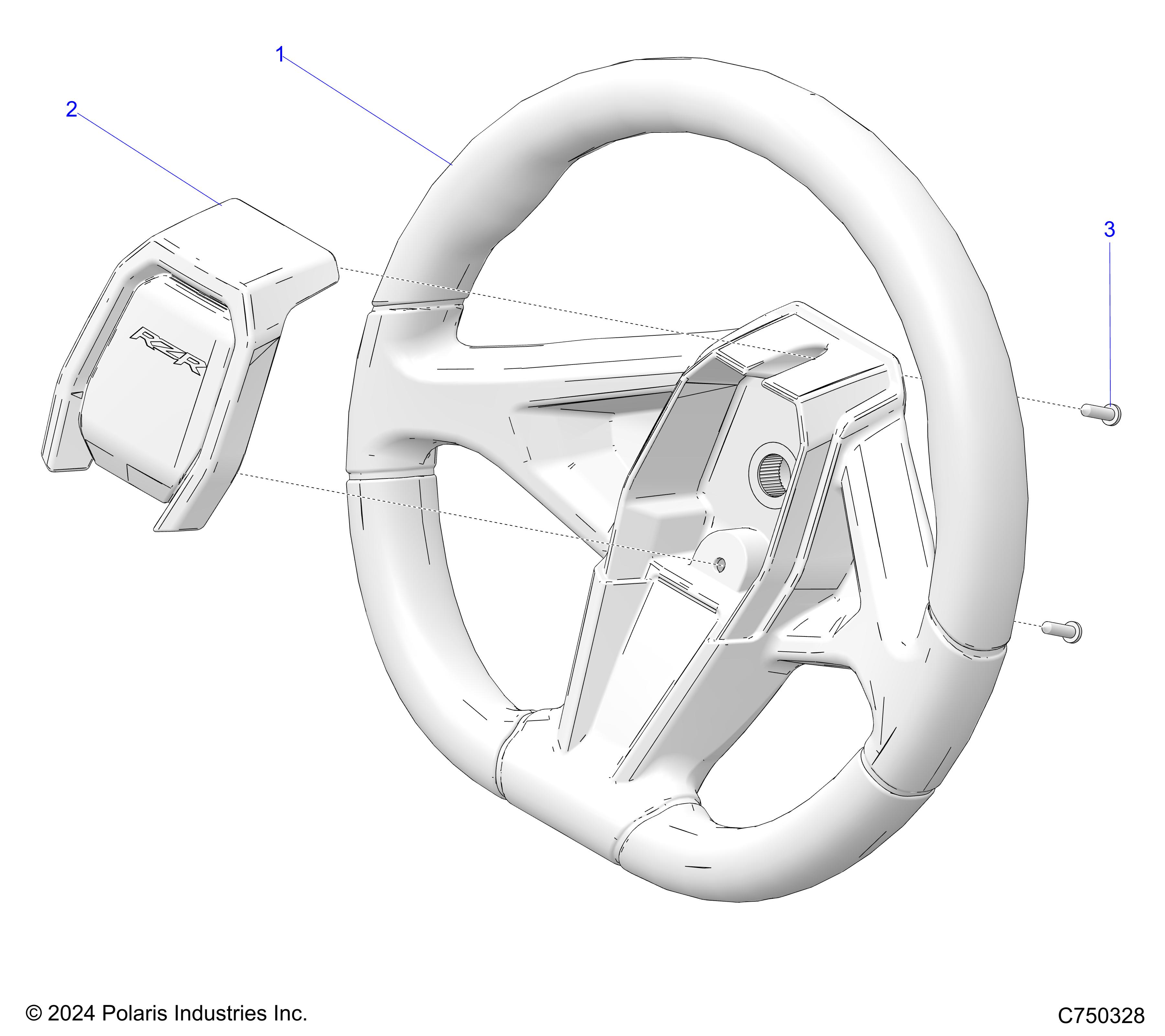 STEERING, WHEEL - Z25SPB92AF/BF (C750328)