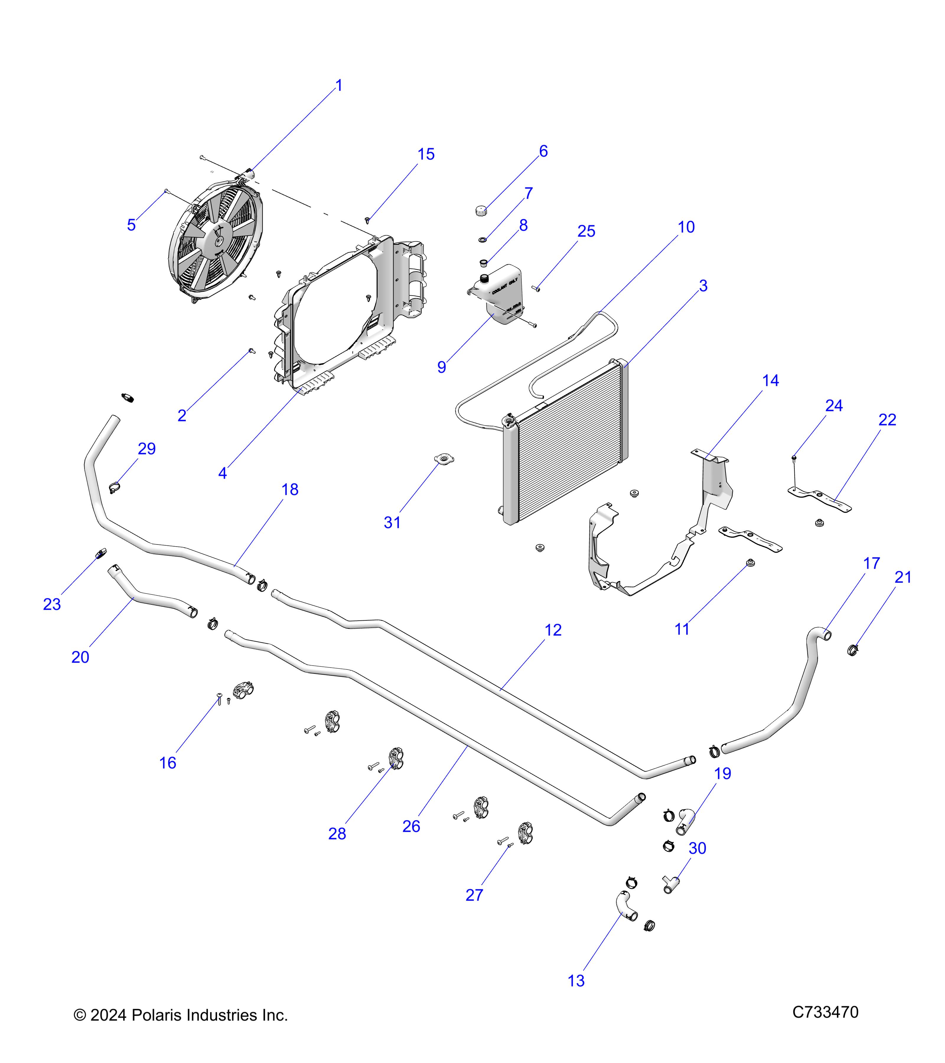 ENGINE, COOLING SYSTEM - R19RSU99A9/AD/B9/BD (C733470)