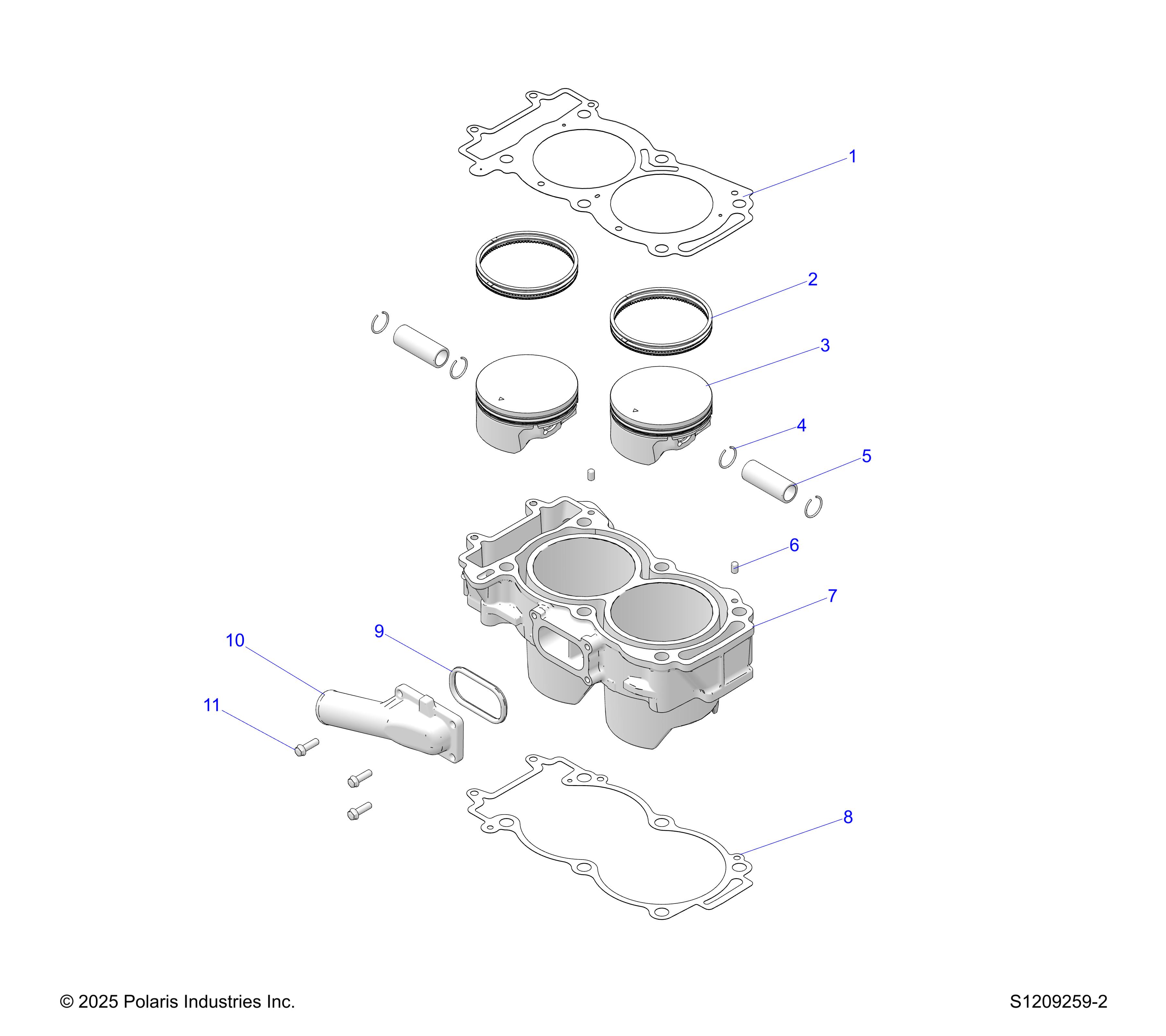 ENGINE, CYLINDER & PISTON