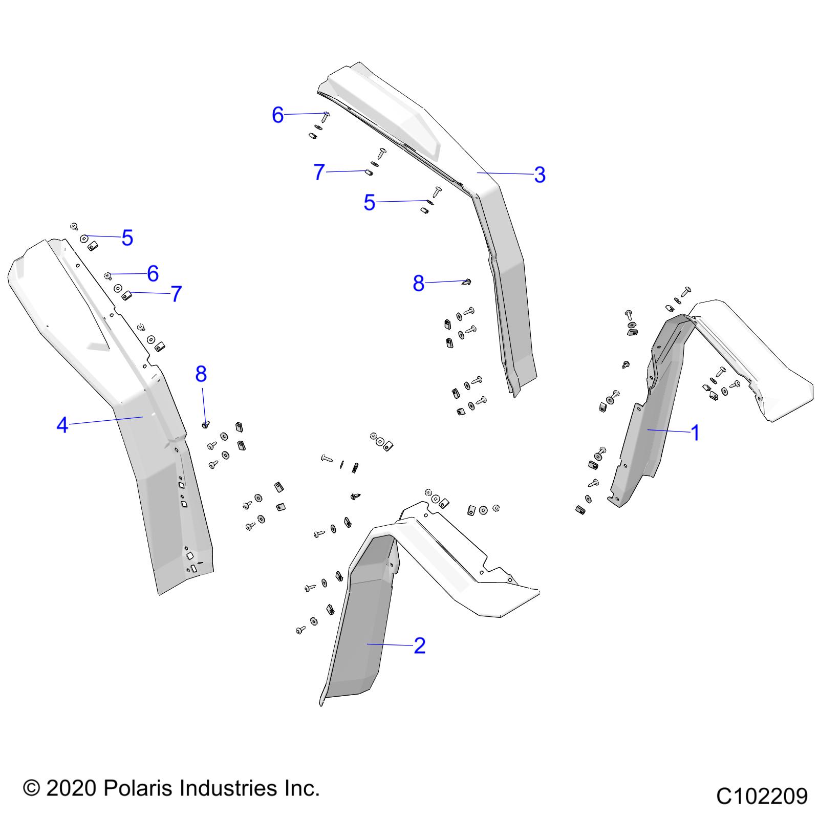 BODY, FENDER FLARES - A21SGS95CK/S95FK (C102209)