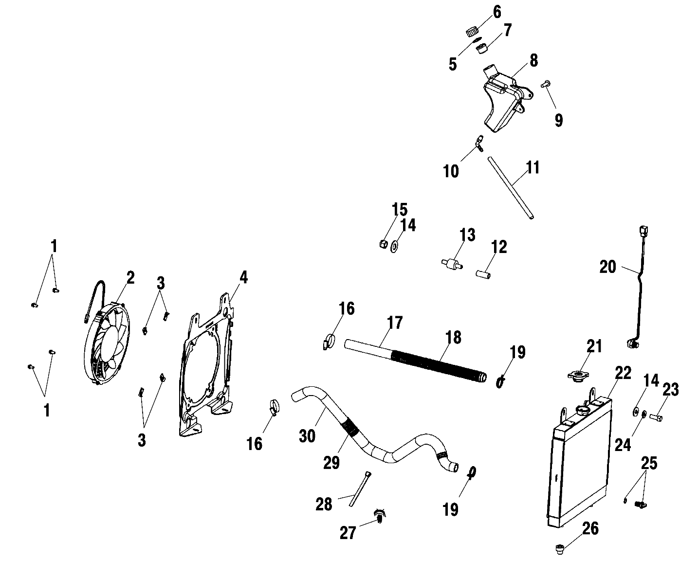 COOLING SYSTEM - A02BG50AA/AC (4970027002A07)