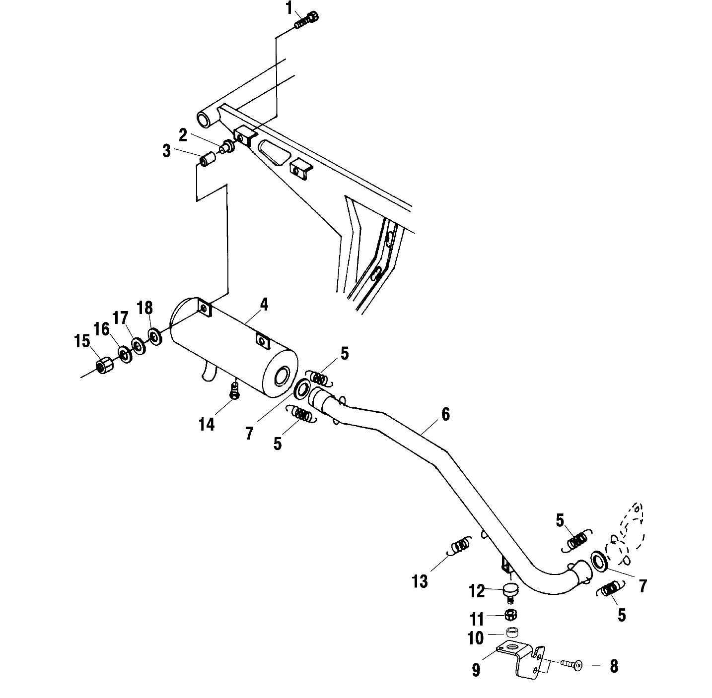 EXHAUST SYSTEM - A02BG50AA/AC (4970027002A08)