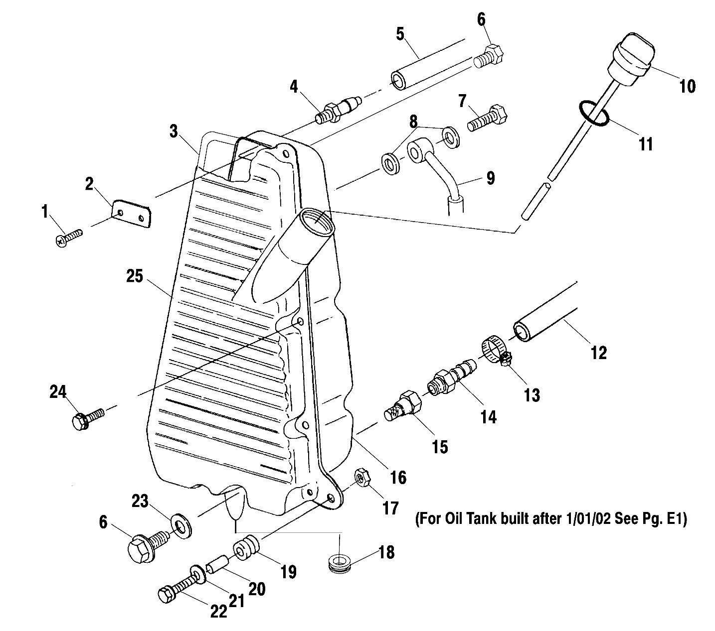 OIL TANK (If Built Before 1/01/02) - A02BG50AA/AC (4970027002A11)