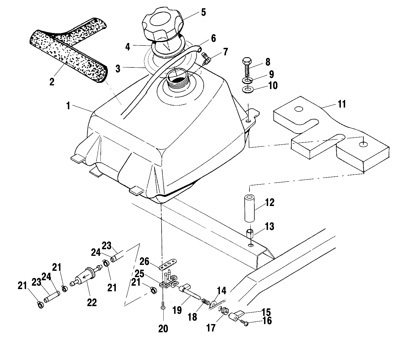 FUEL TANK - A02BG50AA/AC (4970027002A12)