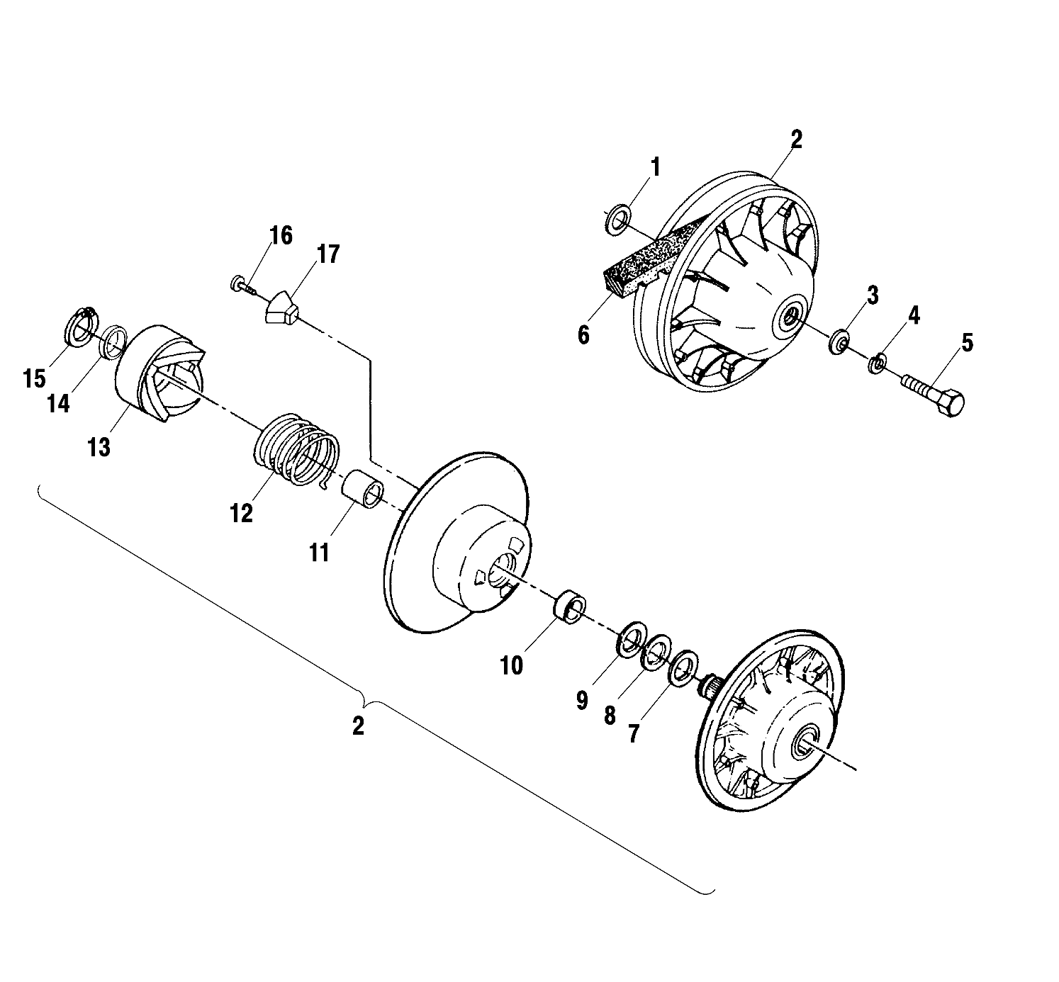 DRIVEN CLUTCH - A02BG50AA/AC (4970027002B10)