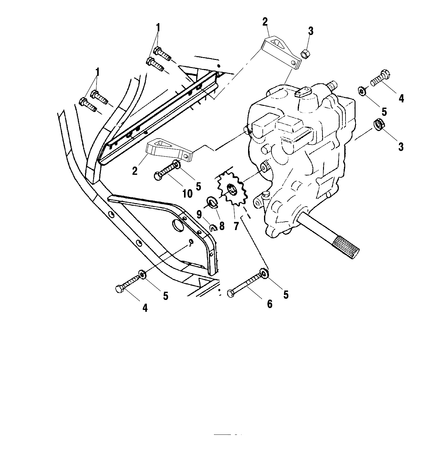 GEARCASE MOUNTING - A02BG50AA/AC (4970027002B11)