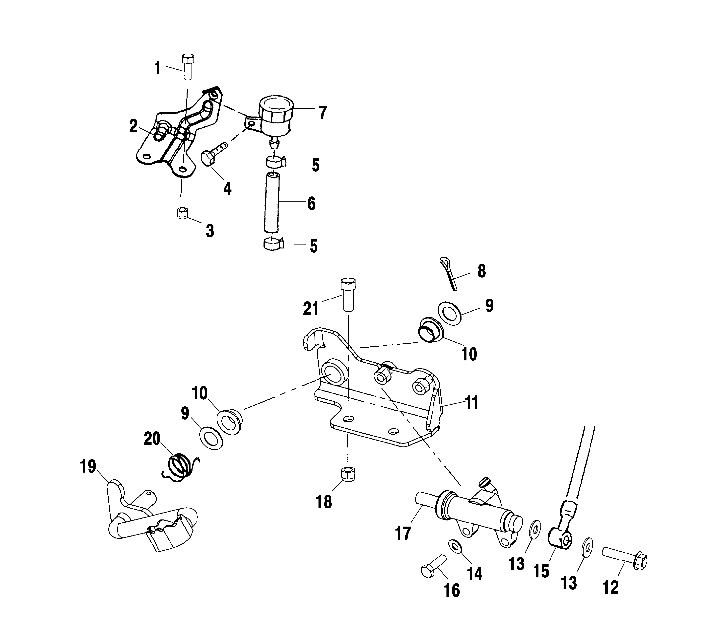 REAR BRAKE MASTER CYLINDER - A02BG50AA/AC (4970027002B12)