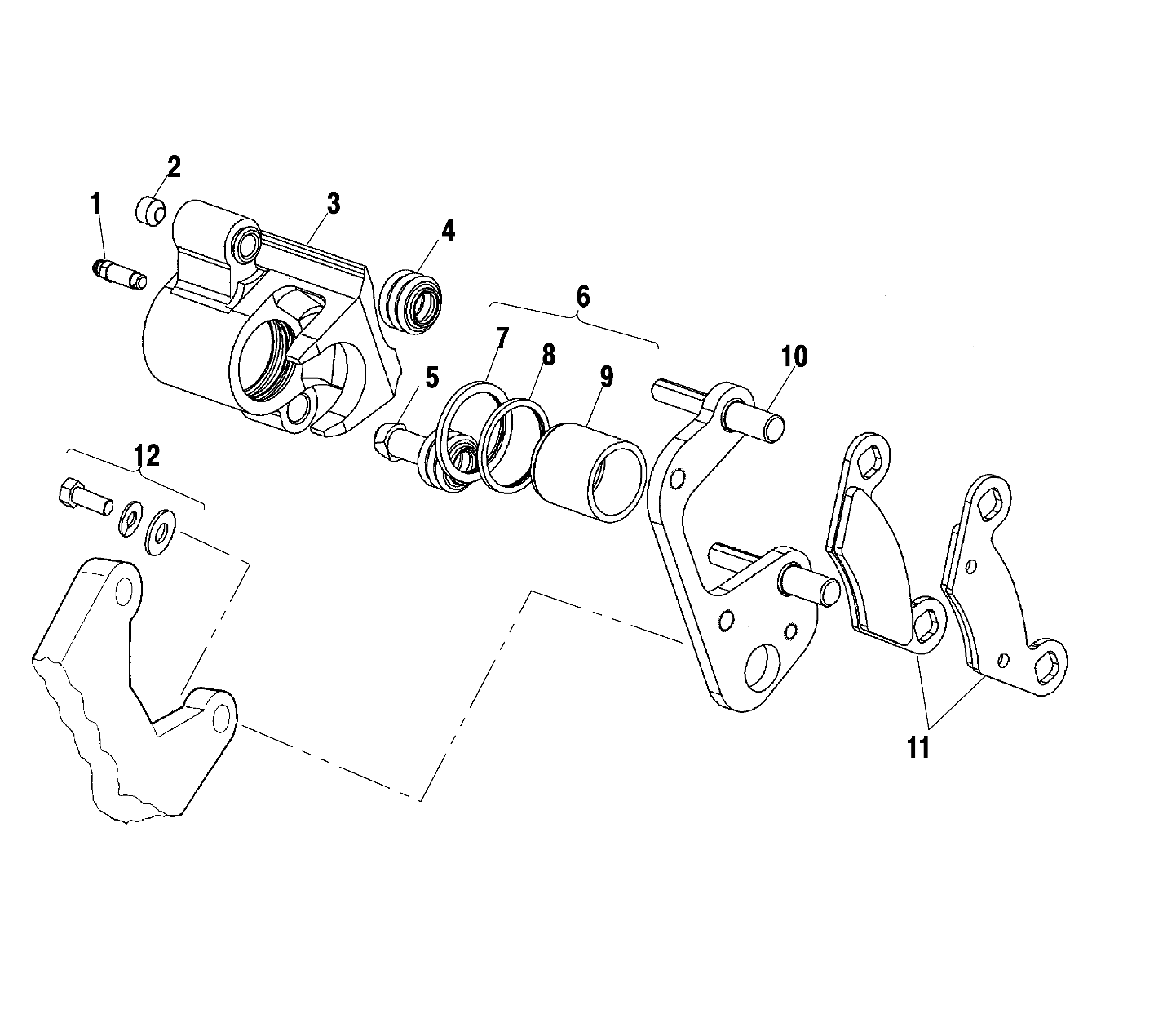 FRONT BRAKE - A02BG50AA/AC (4970027002B14)