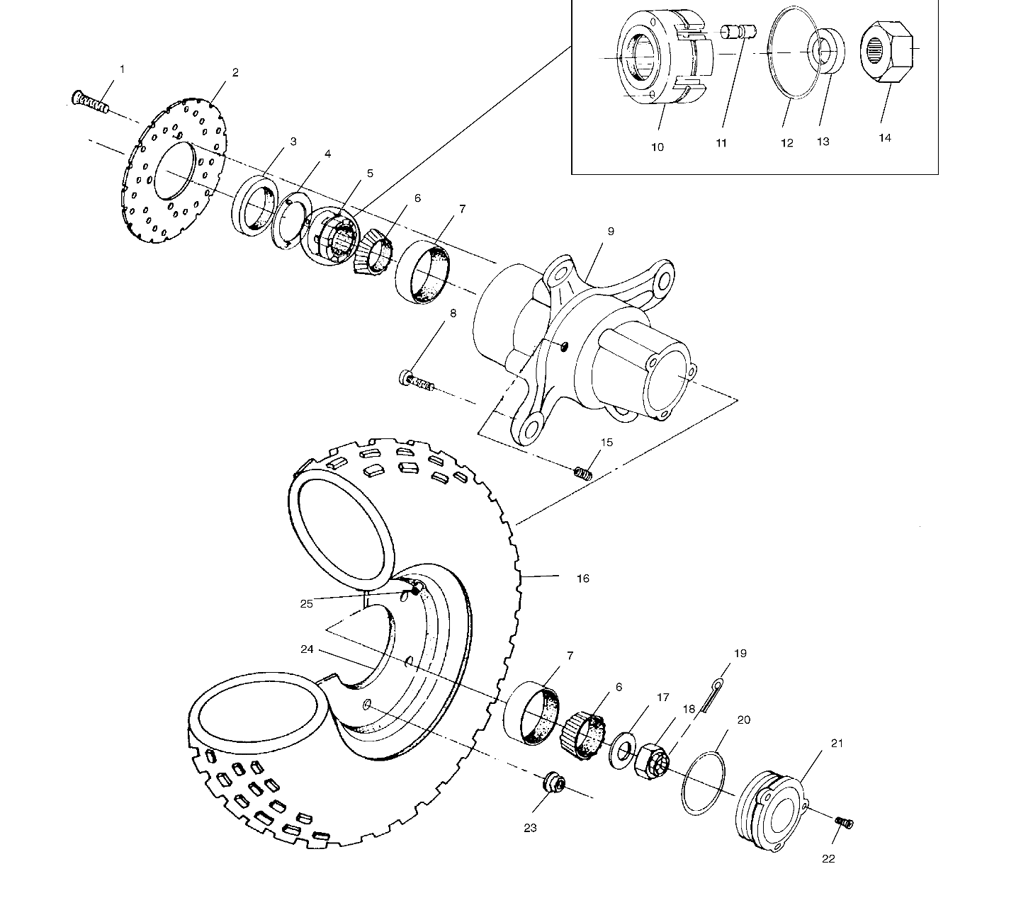 FRONT WHEEL - A02CD32AA/AB/AC (4970147014B13)