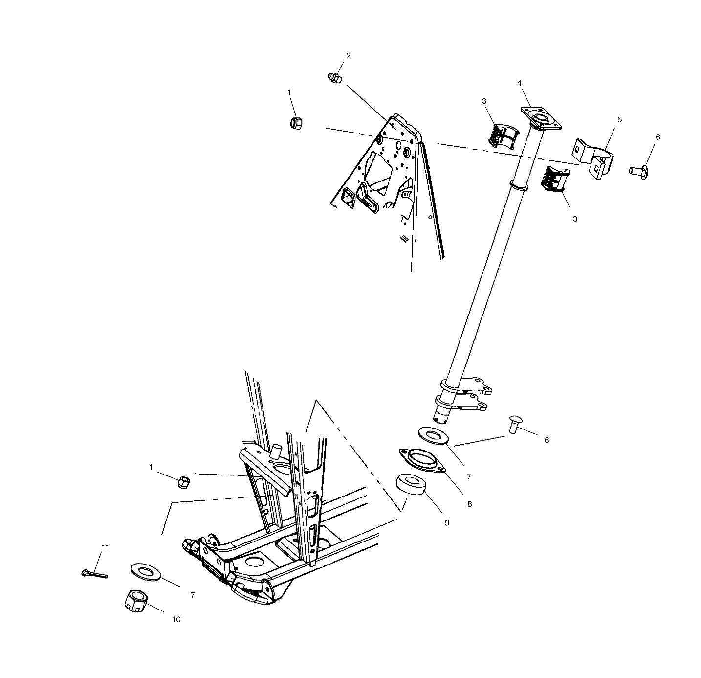 STEERING POST - A02CD32AA/AB/AC/FB (4970147014C02)