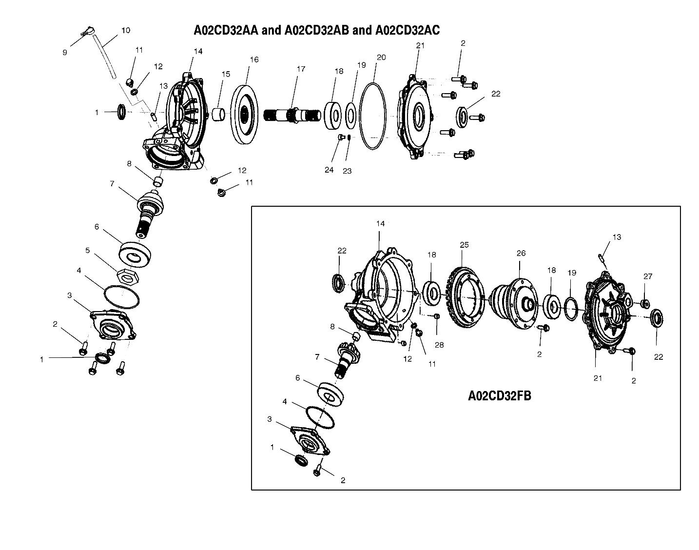 FRONT HOUSING - A02CD32AA/AB/AC/FB (4970147014C11)