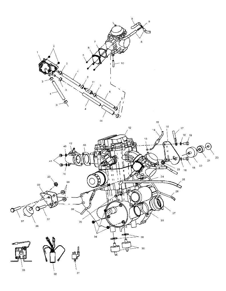 ENGINE MOUNTING - A02CD50AA/AB/FB (4970197019A13)