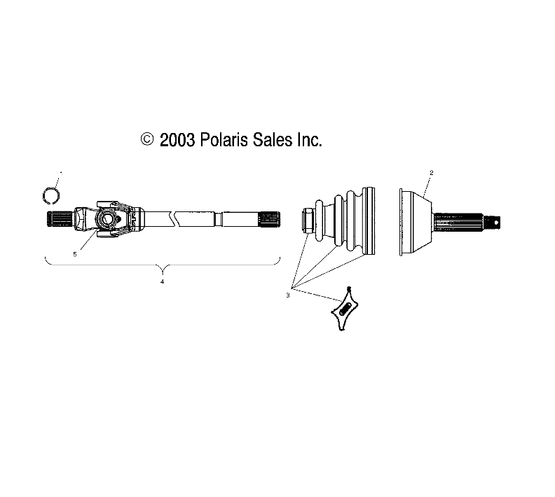 DRIVE SHAFT - A02CD50AA (4970197019B03)