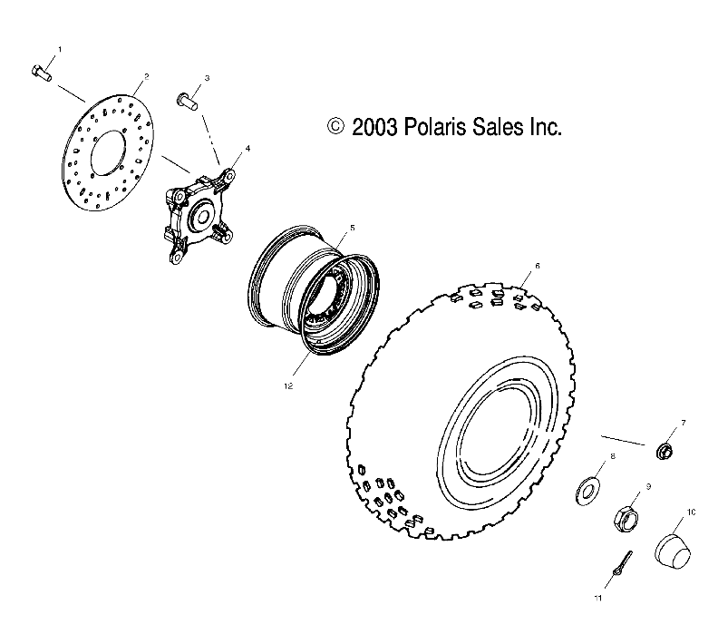 FRONT WHEEL - A02CD50AA/AB/FB (4970197019B07)