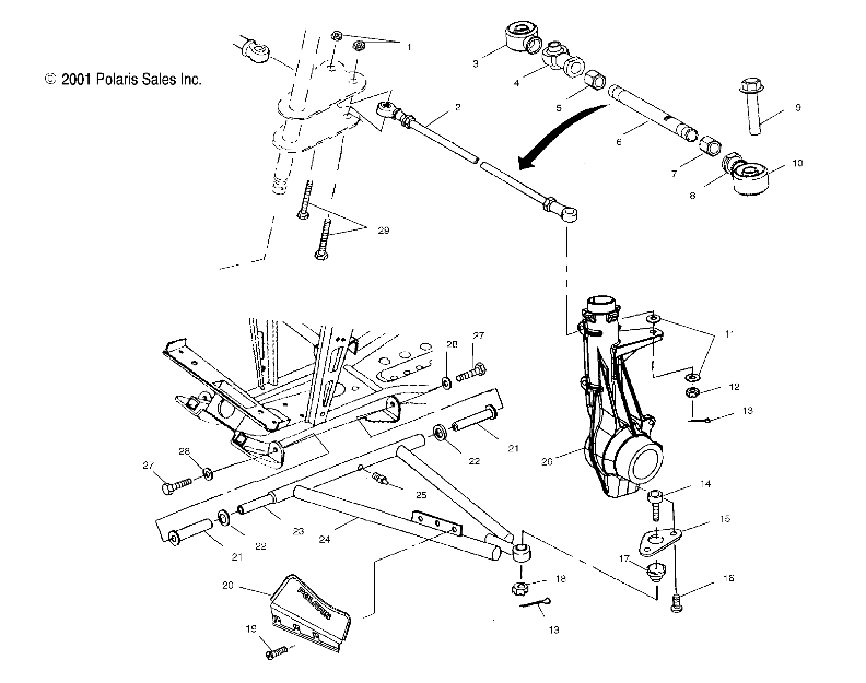 A-ARM/STRUT MOUNTING - A02CD50AA/AB/FB (4970197019B08)