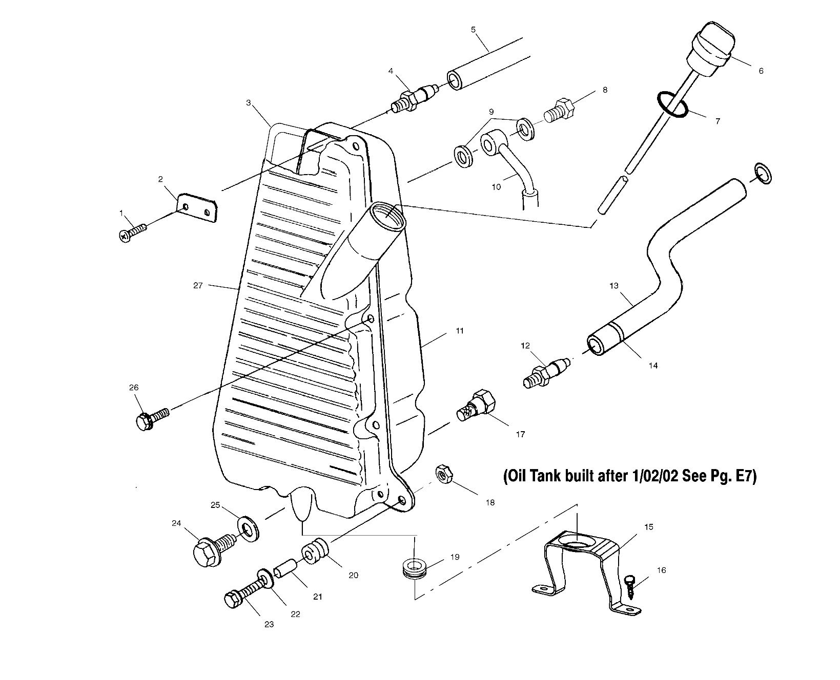 OIL TANK (If Built Before 1/02/02) - A02CD50AA/AB/FB (4970197019B12)