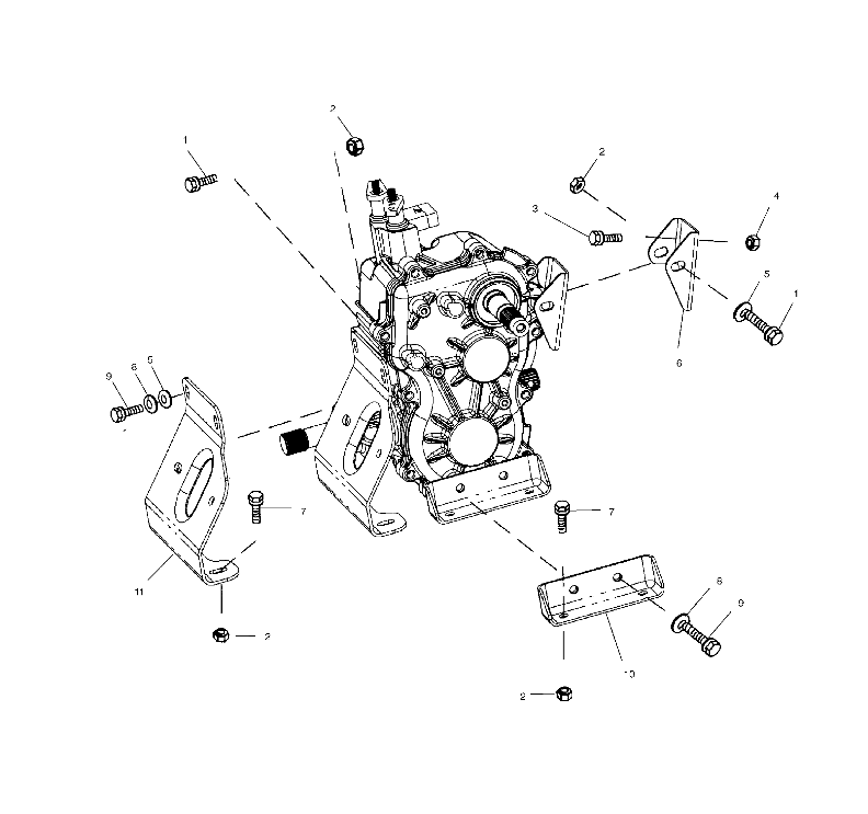 TRANSMISSION MOUNTING - A02CD50AA/AB/FB (4970197019D05)