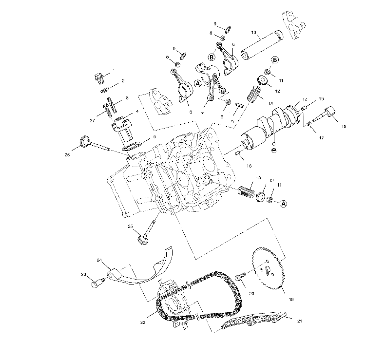 INTAKE and EXHAUST - A02CD50AA/AB/FB (4970197019D12)