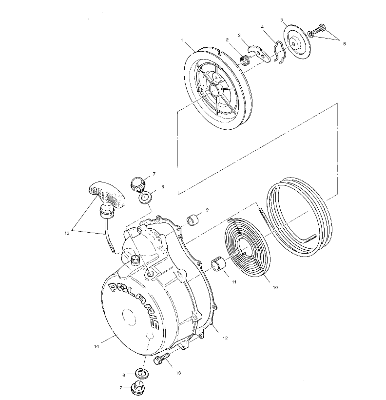 RECOIL STARTER - A02CD50AA/AB/FB (4970197019D13)