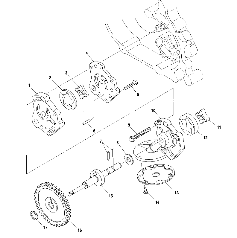 OIL PUMP - A02CD50AA/AB/FB (4970197019E01)