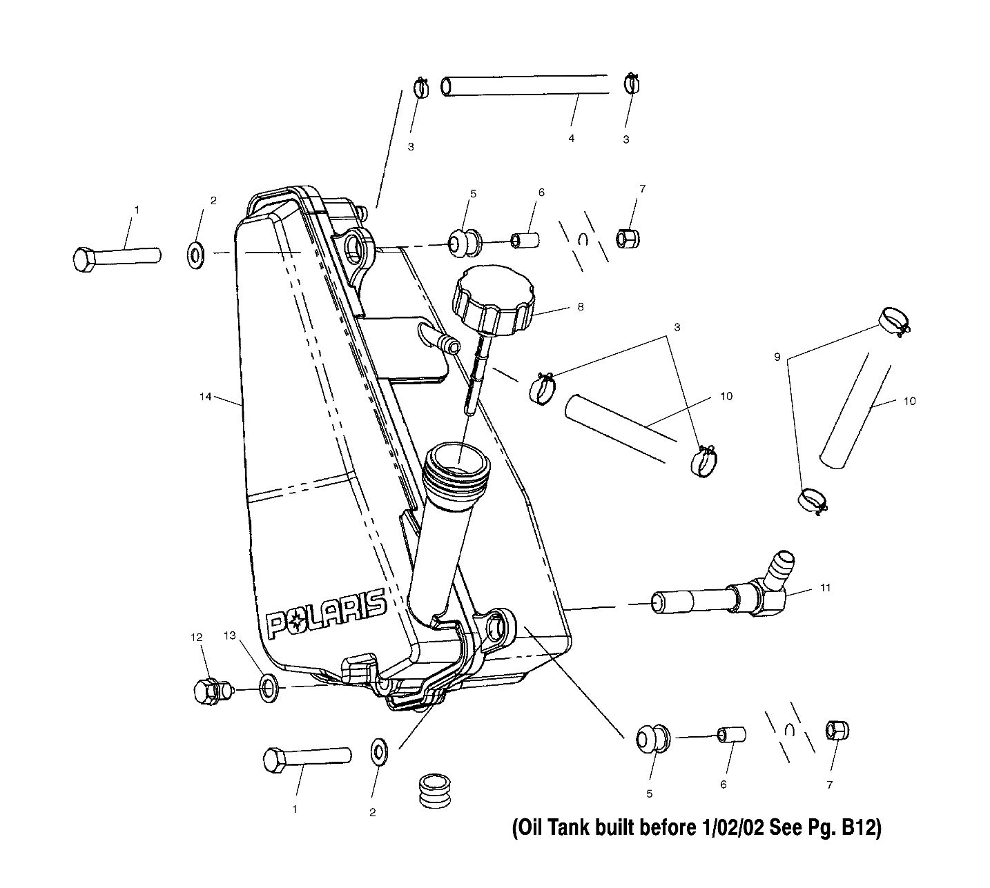 OIL TANK (If Built After 1/02/02) - A02CD50AA/AB/FB (4970197019E07)