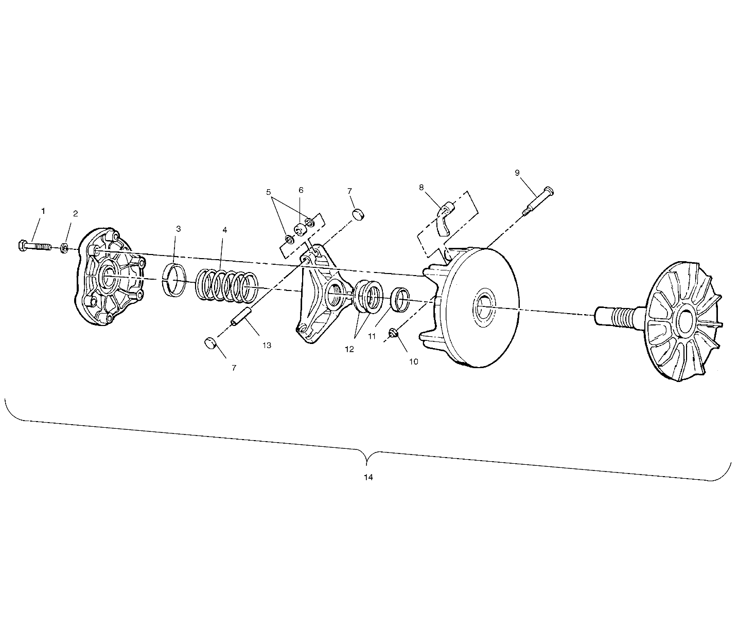 DRIVE CLUTCH - A02CG38CA (4970247024C03)