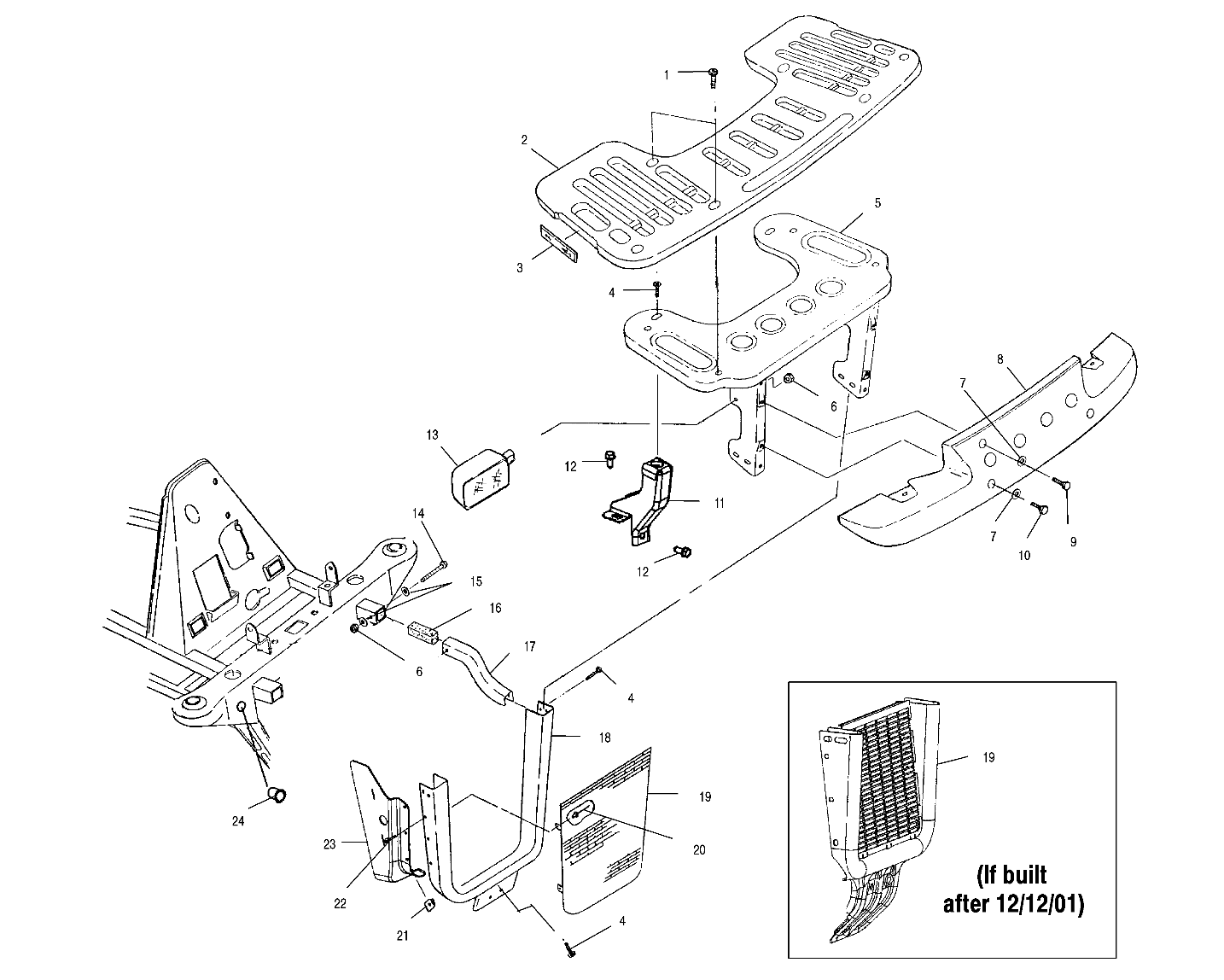 FRONT RACK and BUMPER MOUNTING - A02CK32AA (4970287028A07)