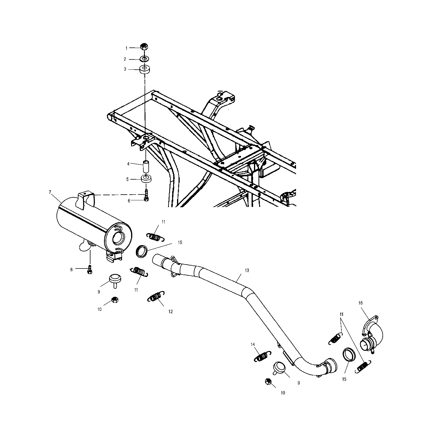 EXHAUST SYSTEM - A02CK32AA (4970287028A11)