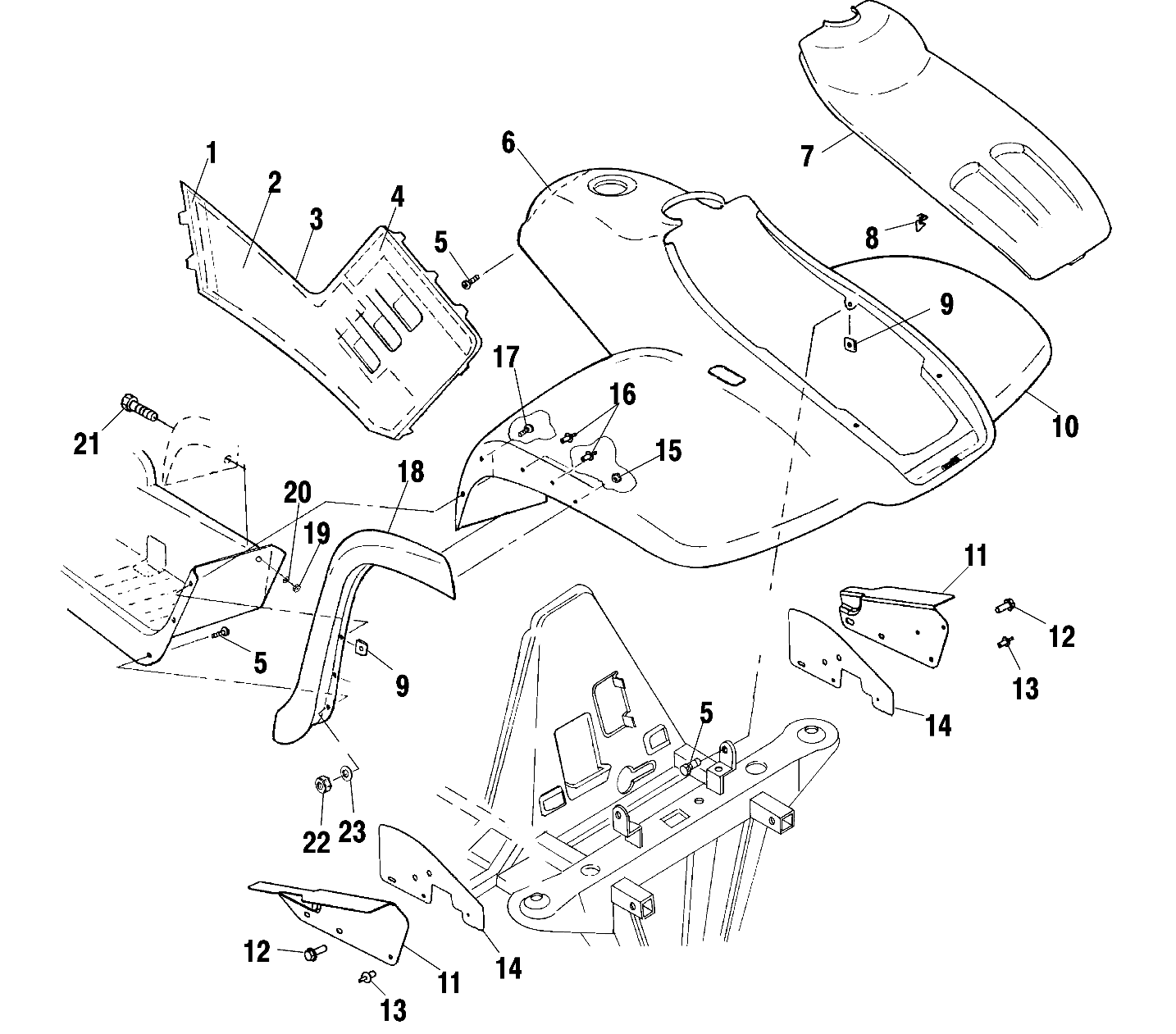 FRONT CAB - A02CK42AA/AB (4970327032A05)