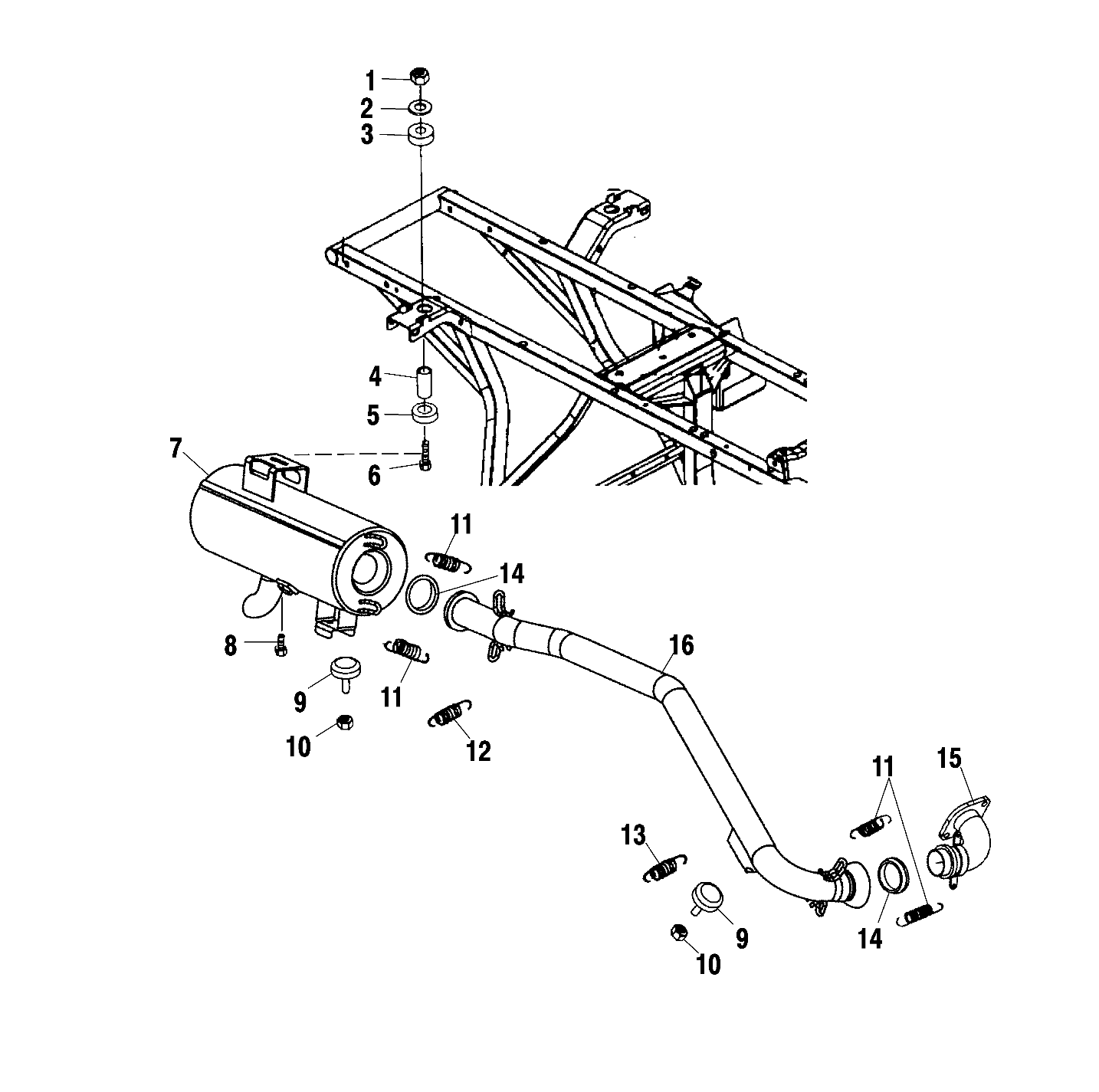 EXHAUST SYSTEM - A02CK42AA/AB (4970327032A10)